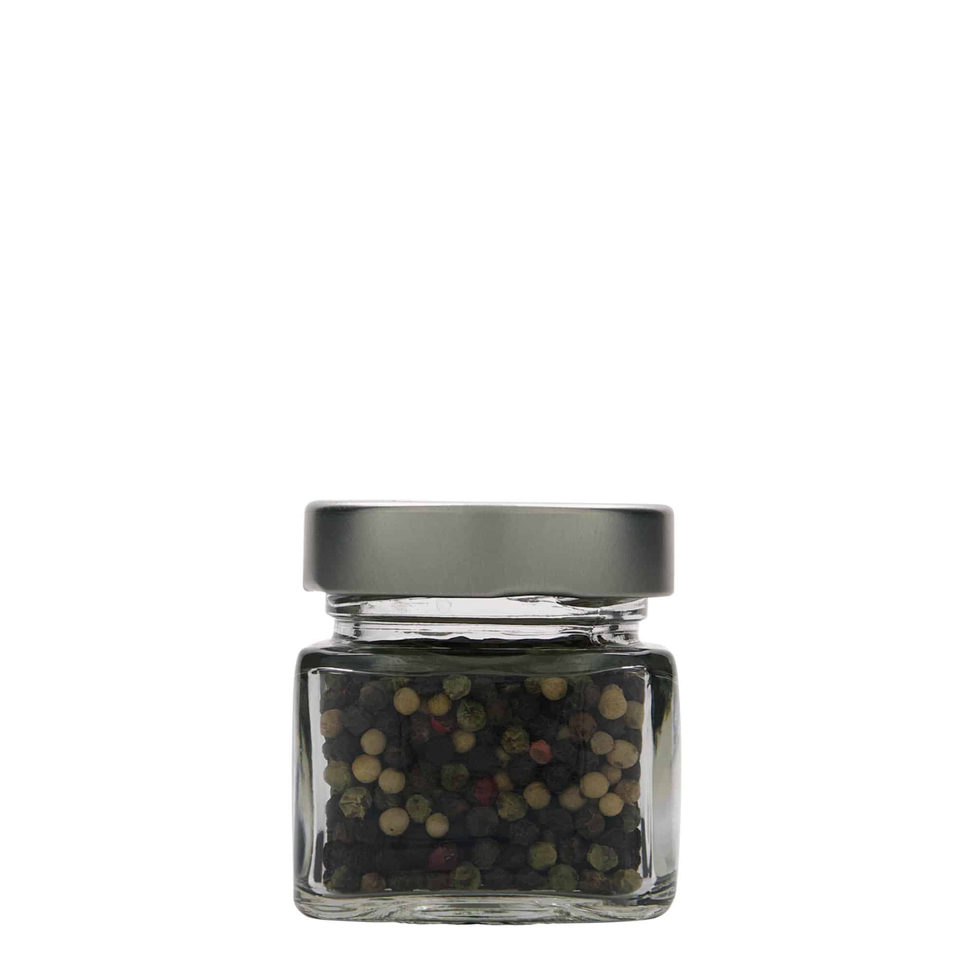 106 ml barattolo quadrato 'Ikarus', bocca: Deep-Twist-Off (DTO 58)