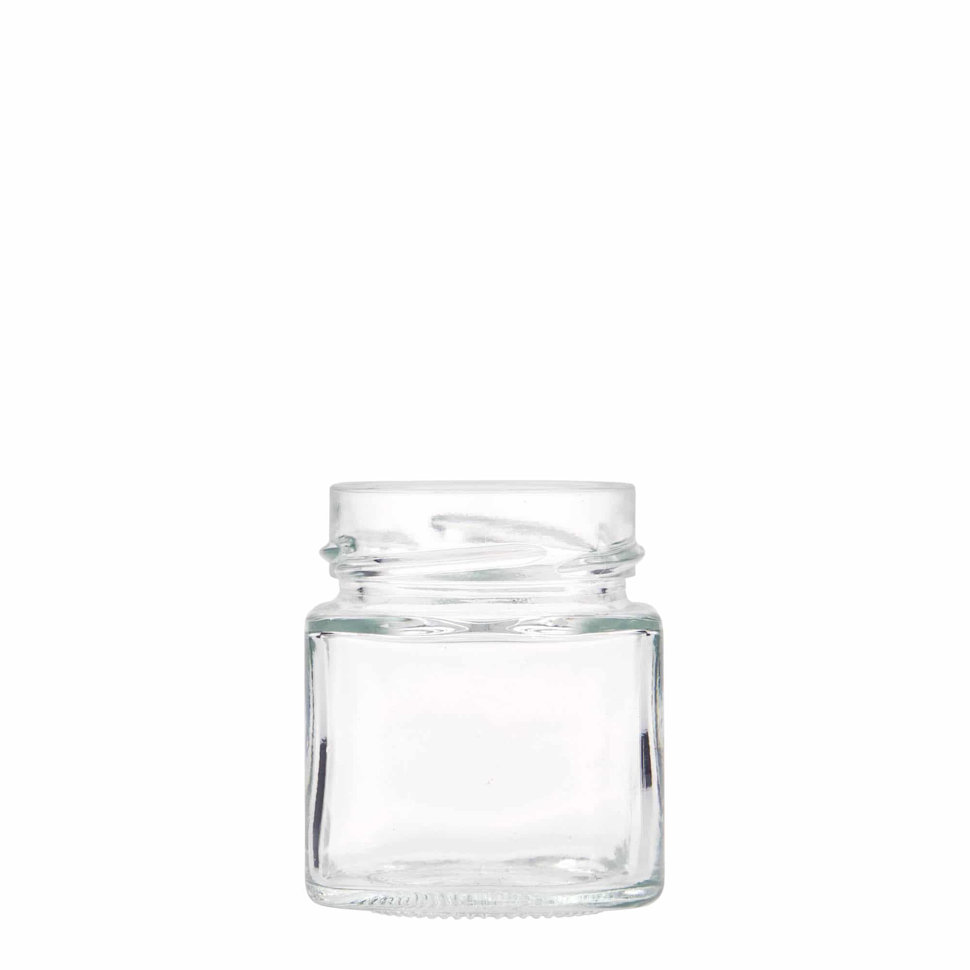 156 ml barattolo quadrato 'Funny', bocca: Deep-Twist-Off (DTO 58)