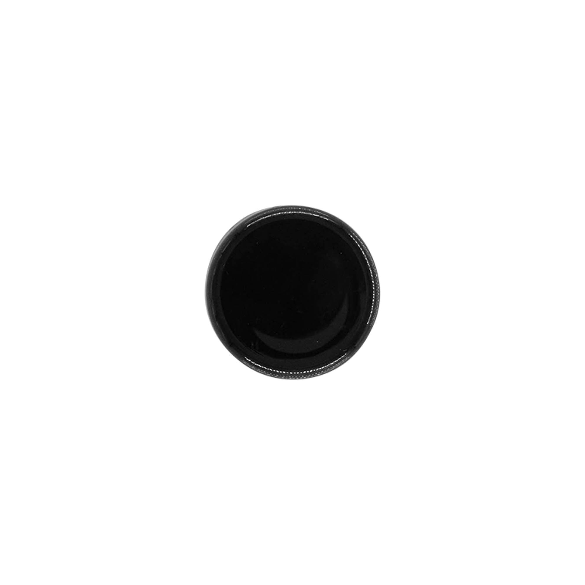 Tappo a vite, plastica PP, nero, per imboccatura: 20/410