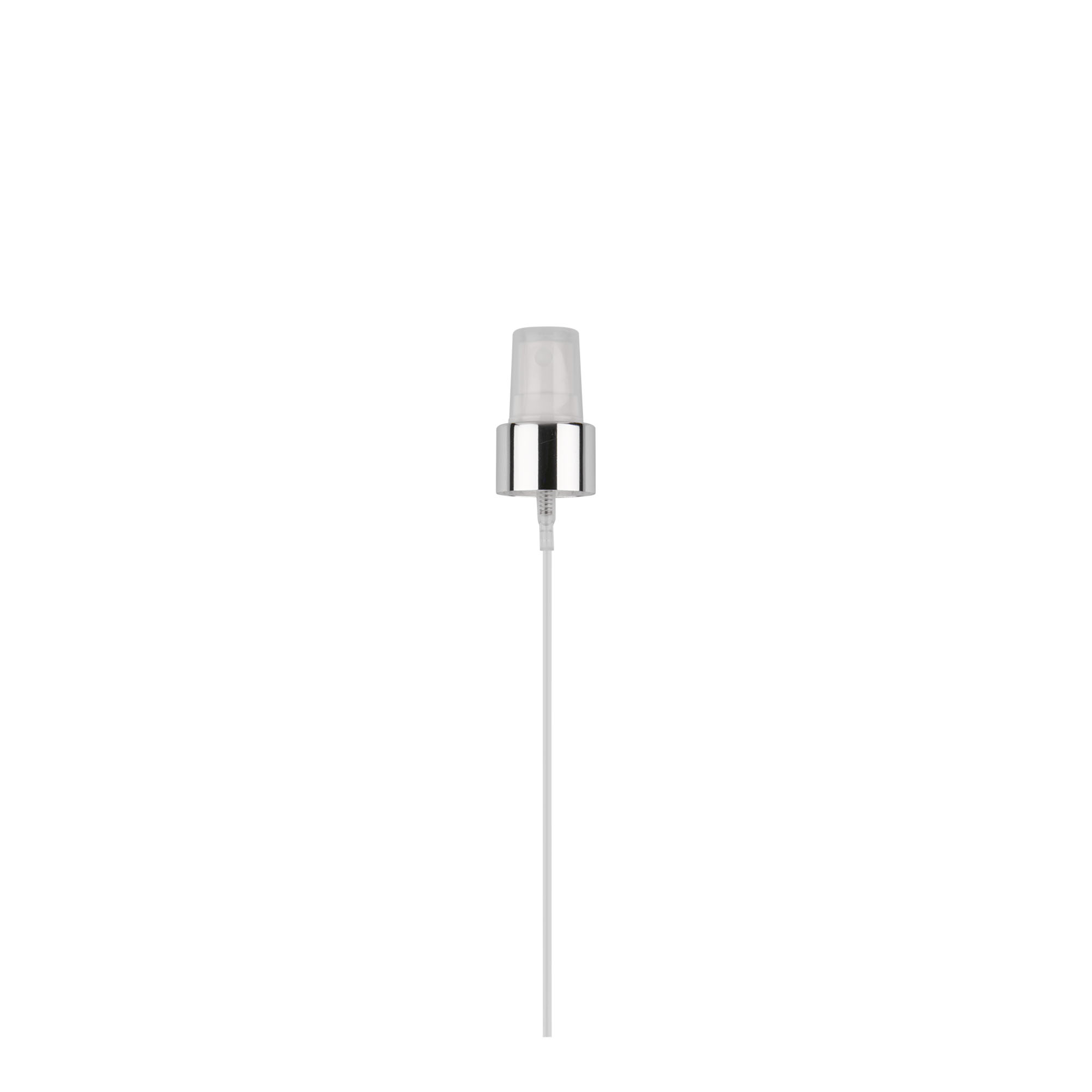 Tappo a vite con nebulizzatore spray, plastica PP, bianco, per imboccatura: GPI 24/410