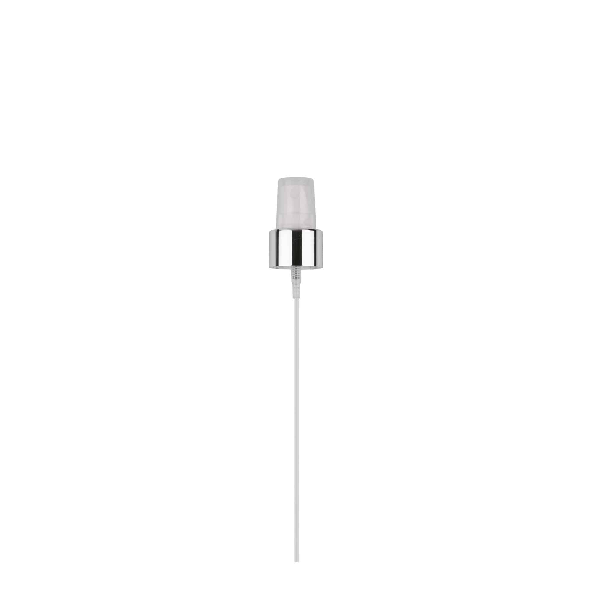 Tappo a vite con nebulizzatore spray, plastica PP, bianco, per imboccatura: GPI 24/410