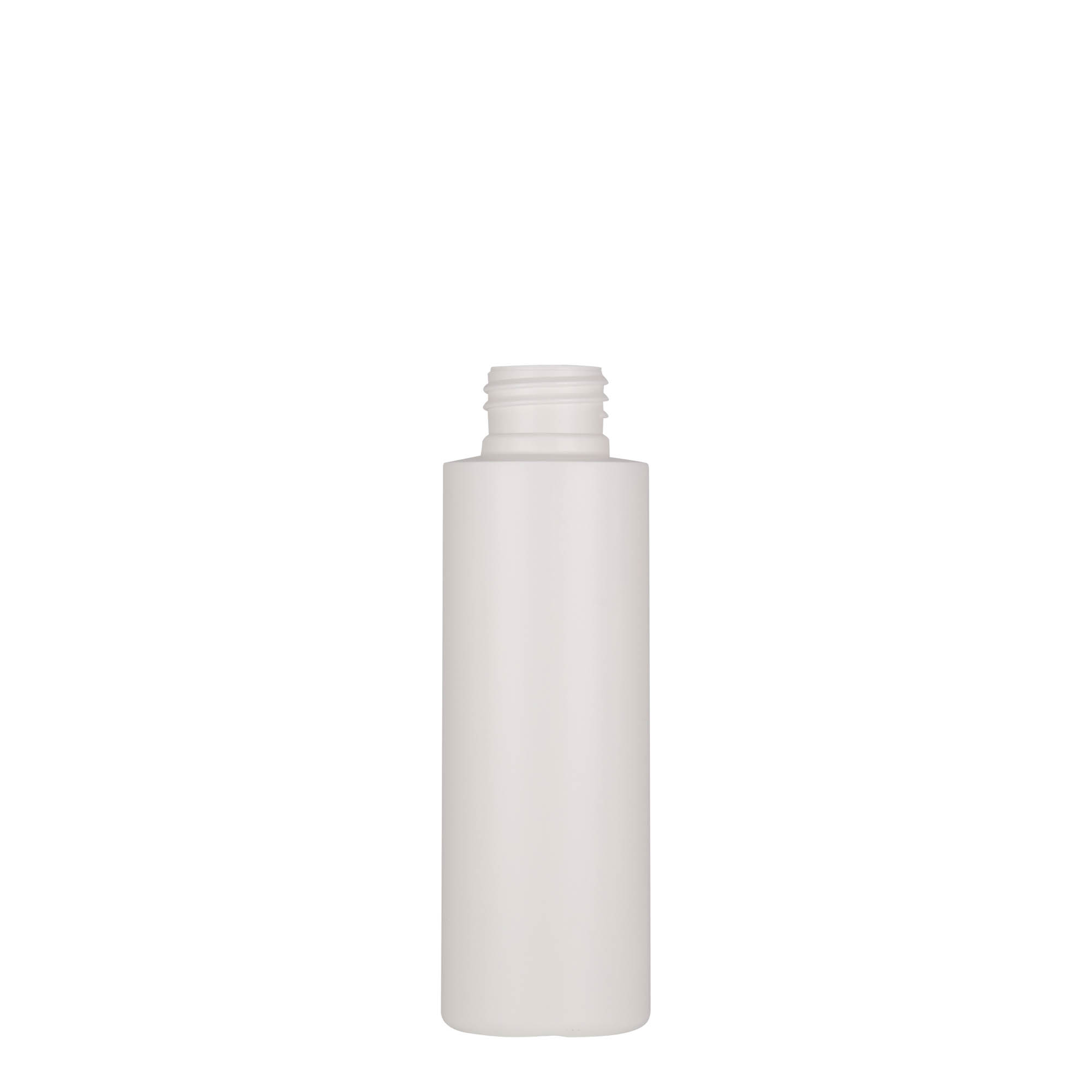 Bottiglia in plastica da 100 ml 'Pipe', HDPE verde, bianca, bocca: 24/410 Bottiglia in plastica da 100 ml 'Pipe', HDPE verde, bianca, bocca: 24/410