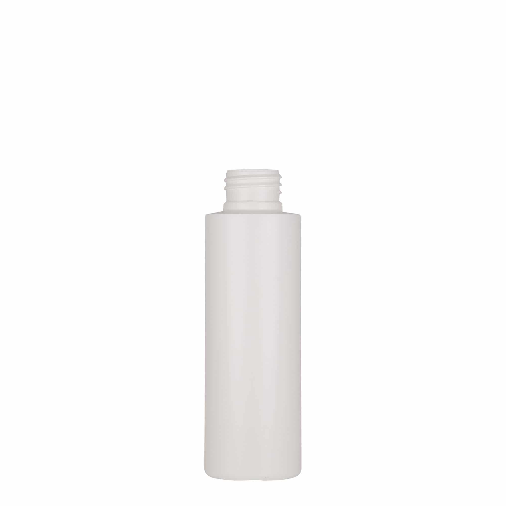 Bottiglia in plastica da 100 ml 'Pipe', HDPE verde, bianca, bocca: 24/410