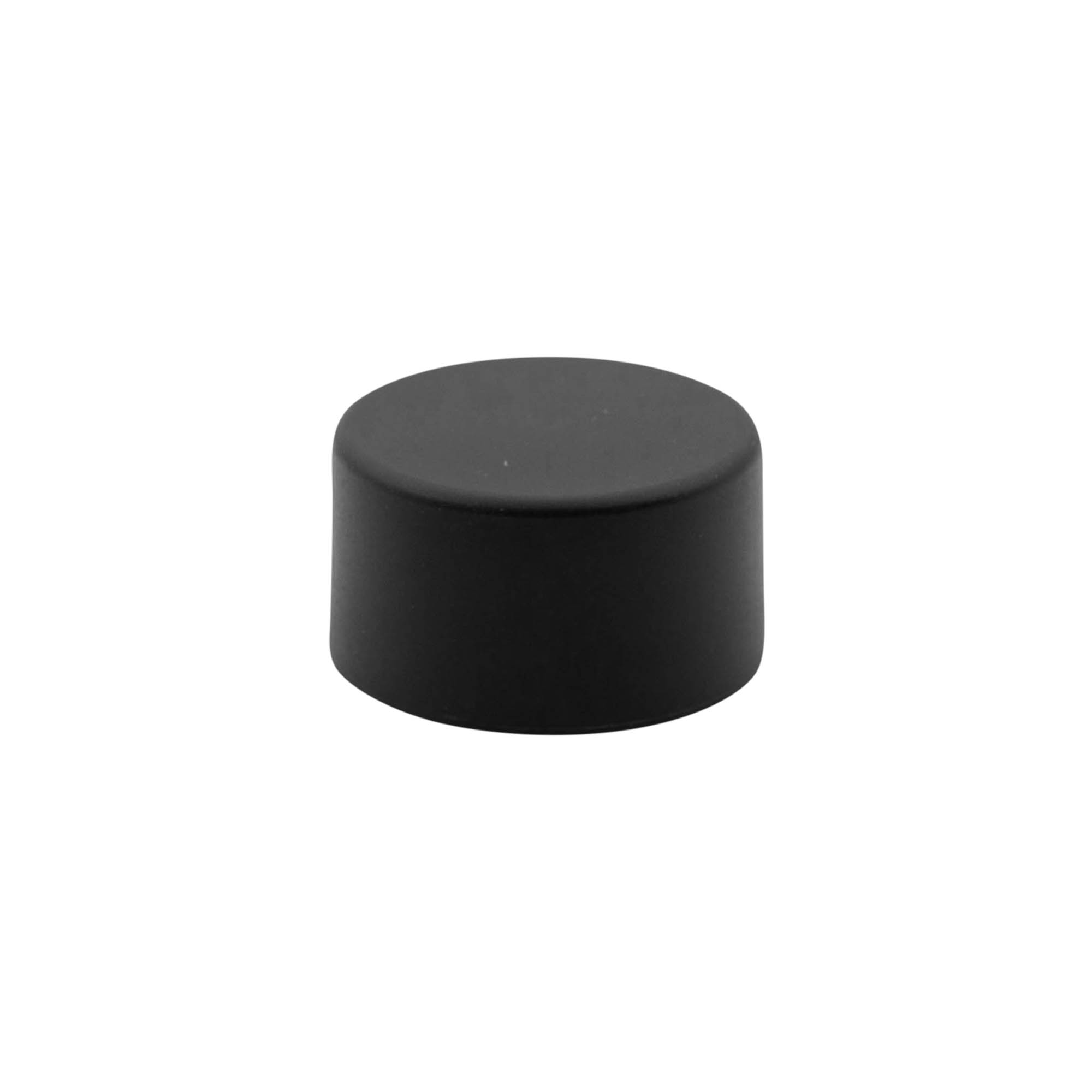 Chiusura a vite, metallo-plastica, nero, per bocca: PP 31,5
