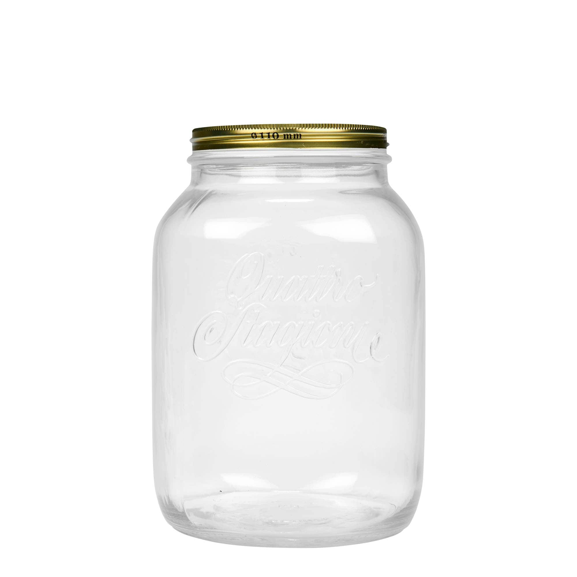3.000 ml Vasetto 'Quattro Stagioni', vetro, imboccatura: a vite 3.000 ml Vasetto 'Quattro Stagioni', vetro, imboccatura: a vite
