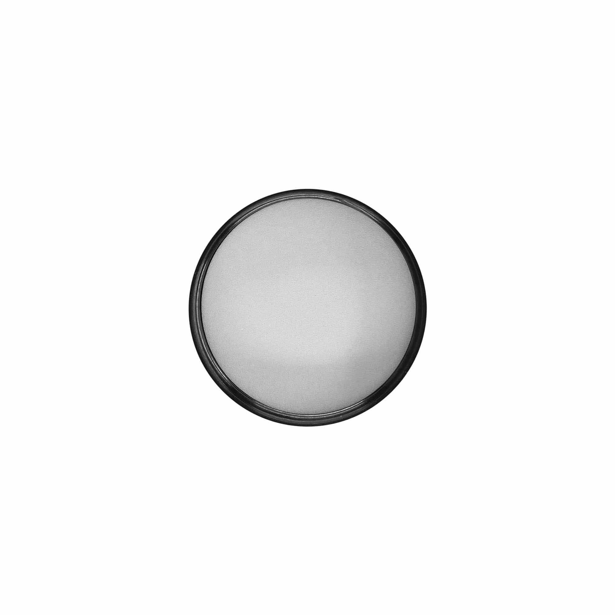 Tappo a vite per 120 ml 'Brown Line', plastica HPM, nero