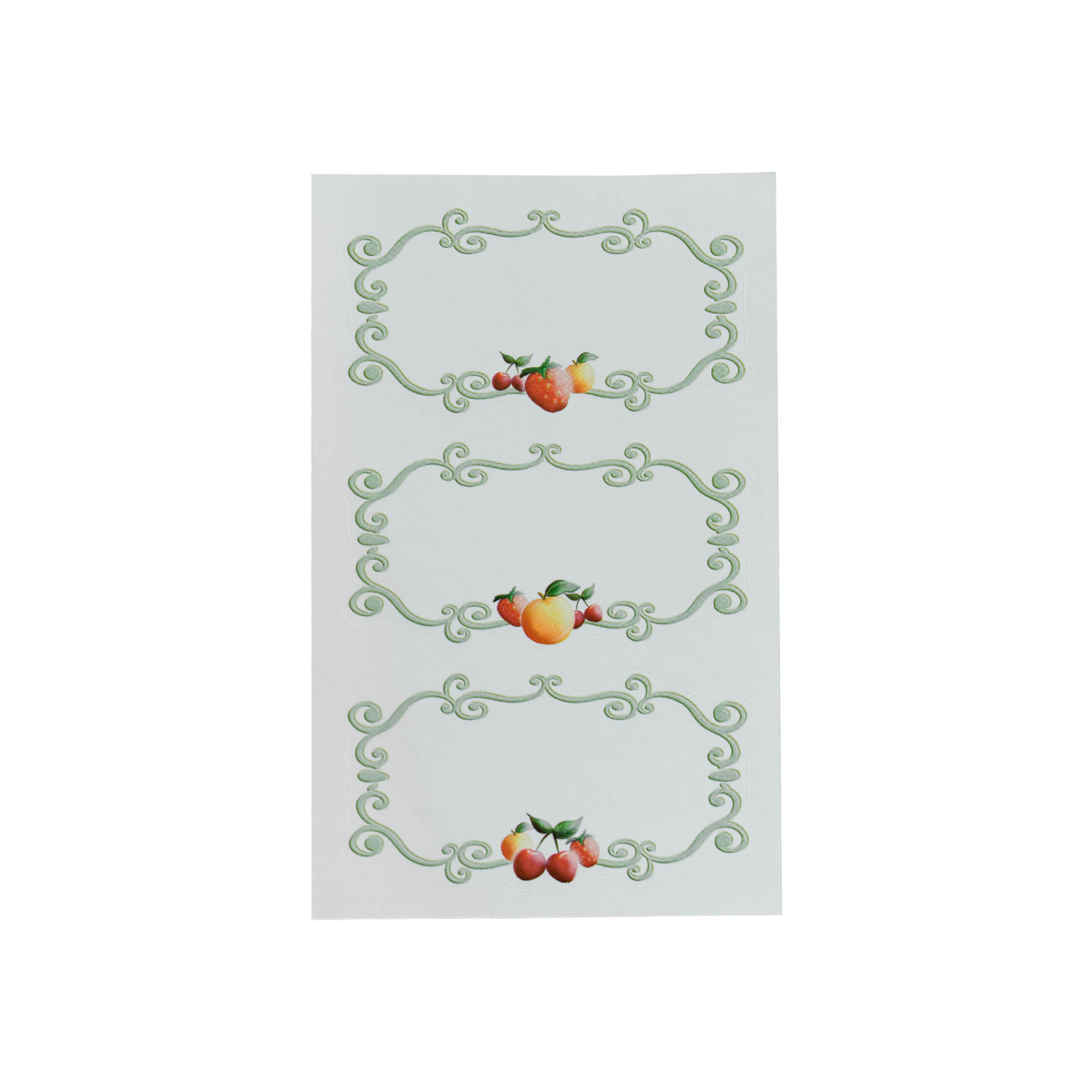 Zweckform Etichette 'Cornice Frutta', rettangolari, carta, multicolore Zweckform Etichette 'Cornice Frutta', rettangolari, carta, multicolore
