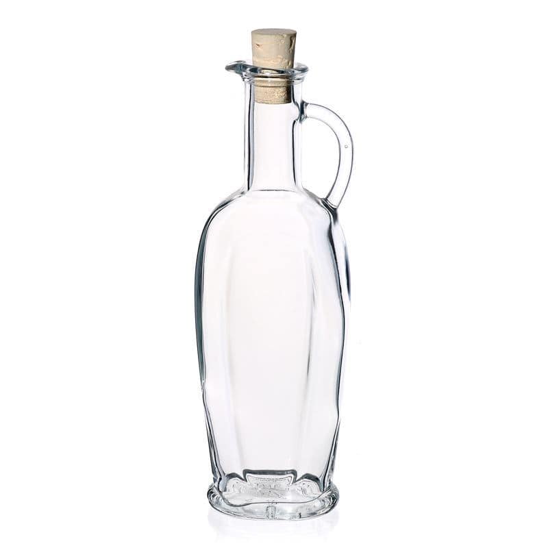 250 ml Bottiglia di vetro 'Eleganza', ovale, imboccatura: fascetta 250 ml Bottiglia di vetro 'Eleganza', ovale, imboccatura: fascetta