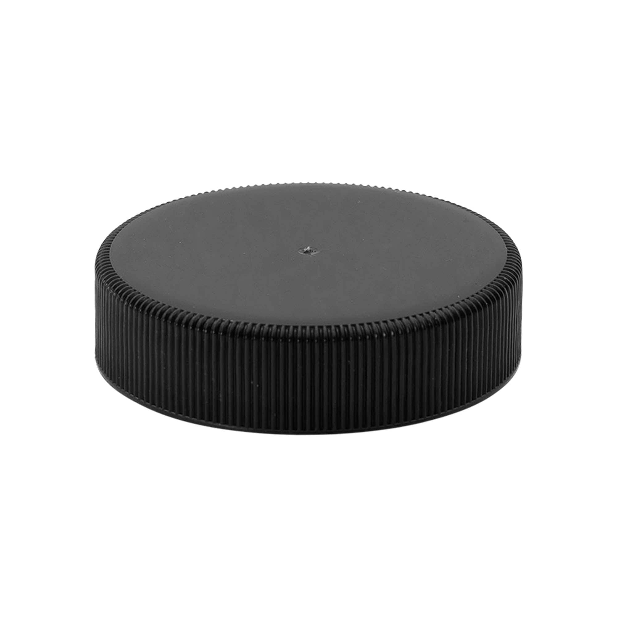 Tappo a vite con inserto in EPE, plastica PP, nero, per bocca: DIN 60