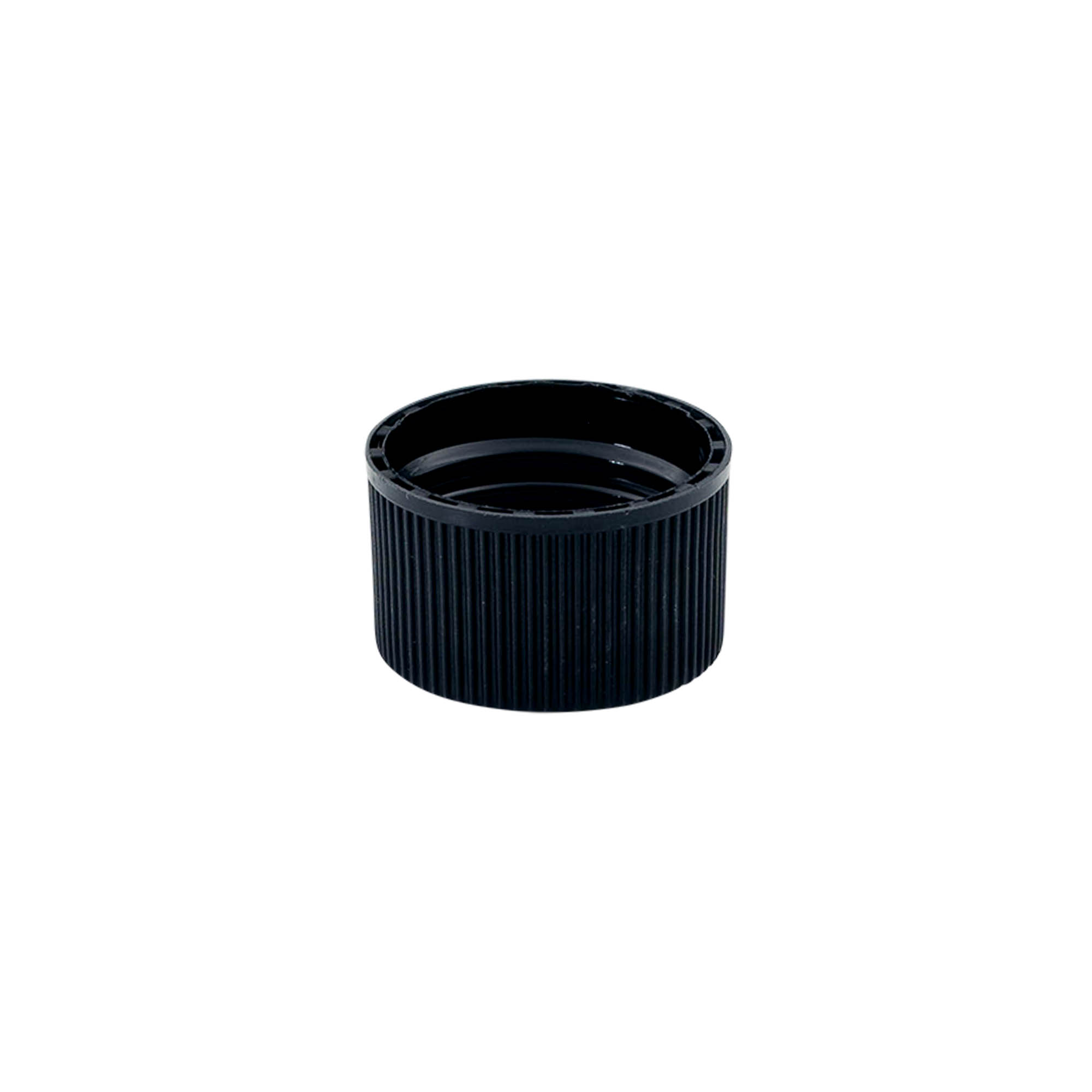 Tappo a vite con inserto EPE, plastica PE, nero, per bocca: DIN 25