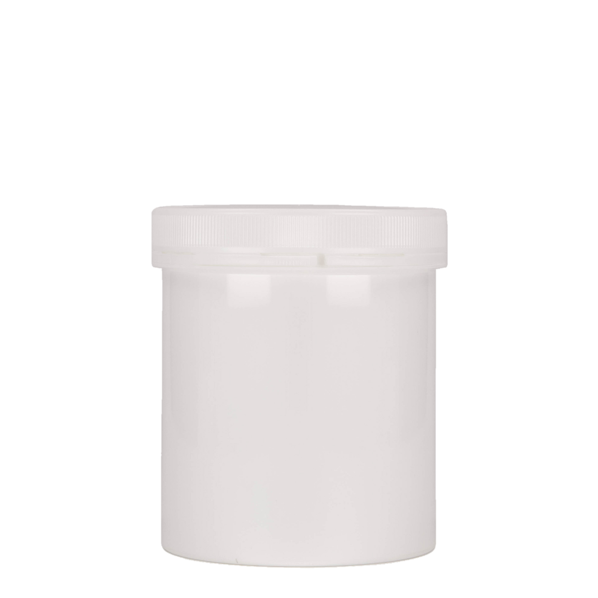 500 ml barattolo in plastica 'Securilock', PP, bianco, bocca: chiusura a vite 500 ml barattolo in plastica 'Securilock', PP, bianco, bocca: chiusura a vite