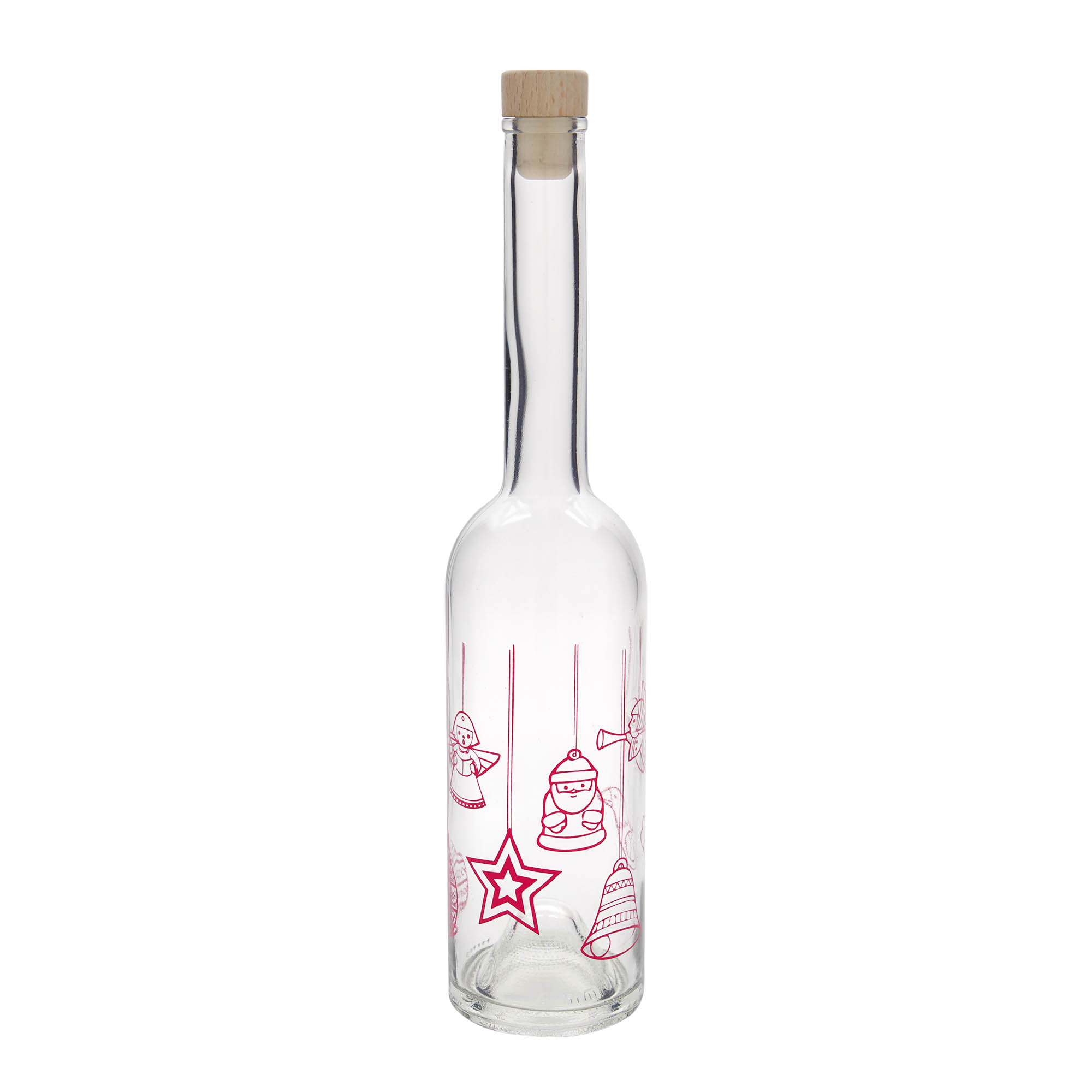 Bottiglia di vetro da 500 ml 'Opera', motivo: stelle, apertura: sughero Bottiglia di vetro da 500 ml 'Opera', motivo: stelle, apertura: sughero