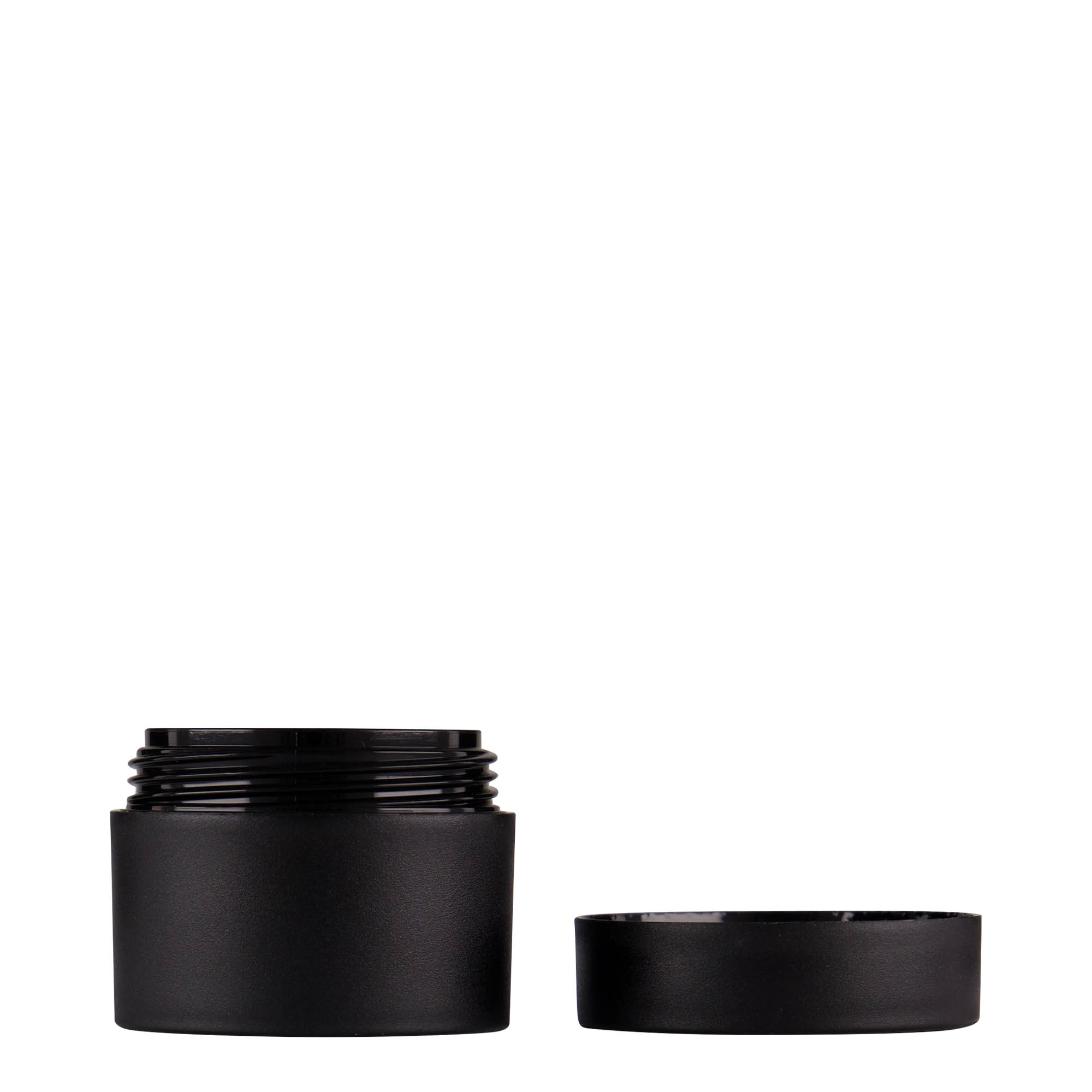 15 ml barattolo in plastica 'Antonella', PP, nero, bocca: chiusura a vite 15 ml barattolo in plastica 'Antonella', PP, nero, bocca: chiusura a vite
