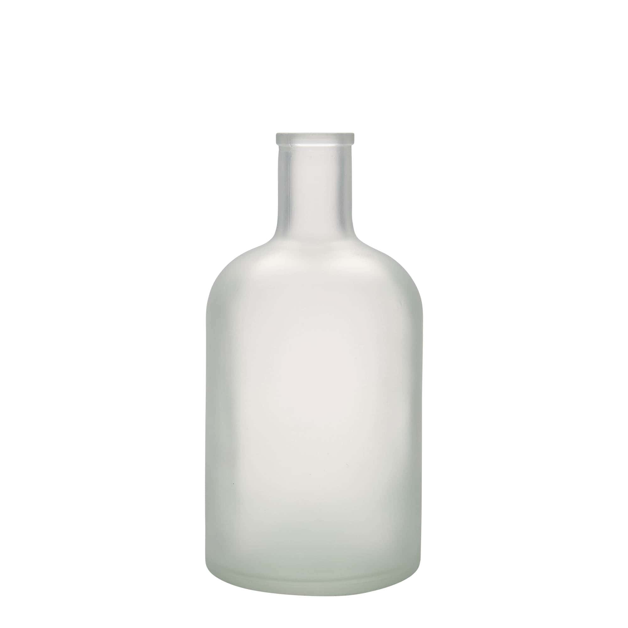 700 ml Bottiglia di vetro 'Gerardino', effetto ghiaccio, imboccatura: fascetta 700 ml Bottiglia di vetro 'Gerardino', effetto ghiaccio, imboccatura: fascetta