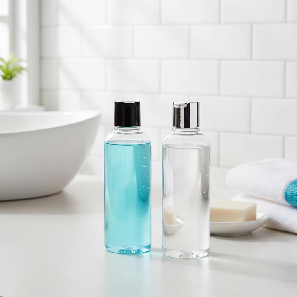 Tappo a vite Disc Top, plastica PP, nero, per bocca: 24/410