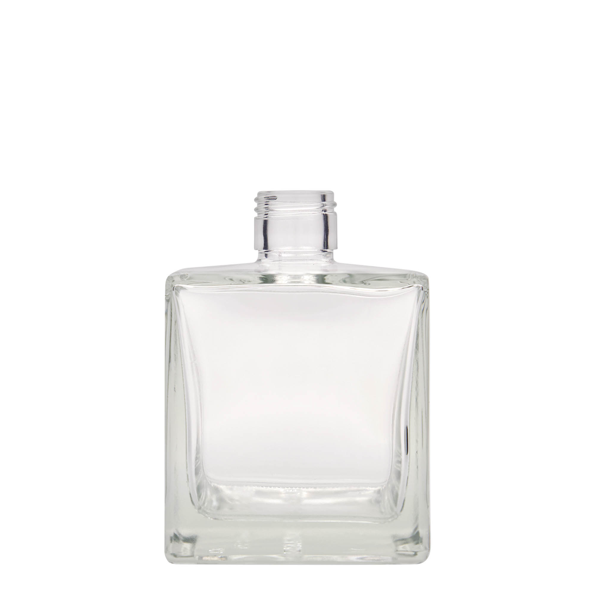 Bottiglia di vetro da 500 ml 'Cube', quadrata, bocca: PP 31,5 Bottiglia di vetro da 500 ml 'Cube', quadrata, bocca: PP 31,5