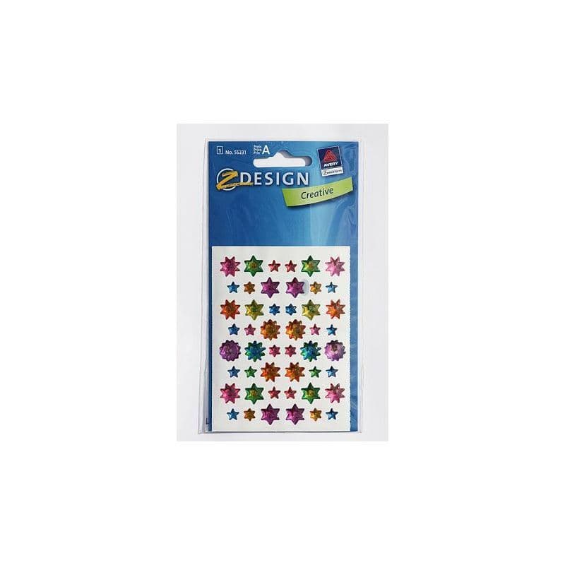 Adesivi Zweckform 'Gelsterne', plastica, multicolore
