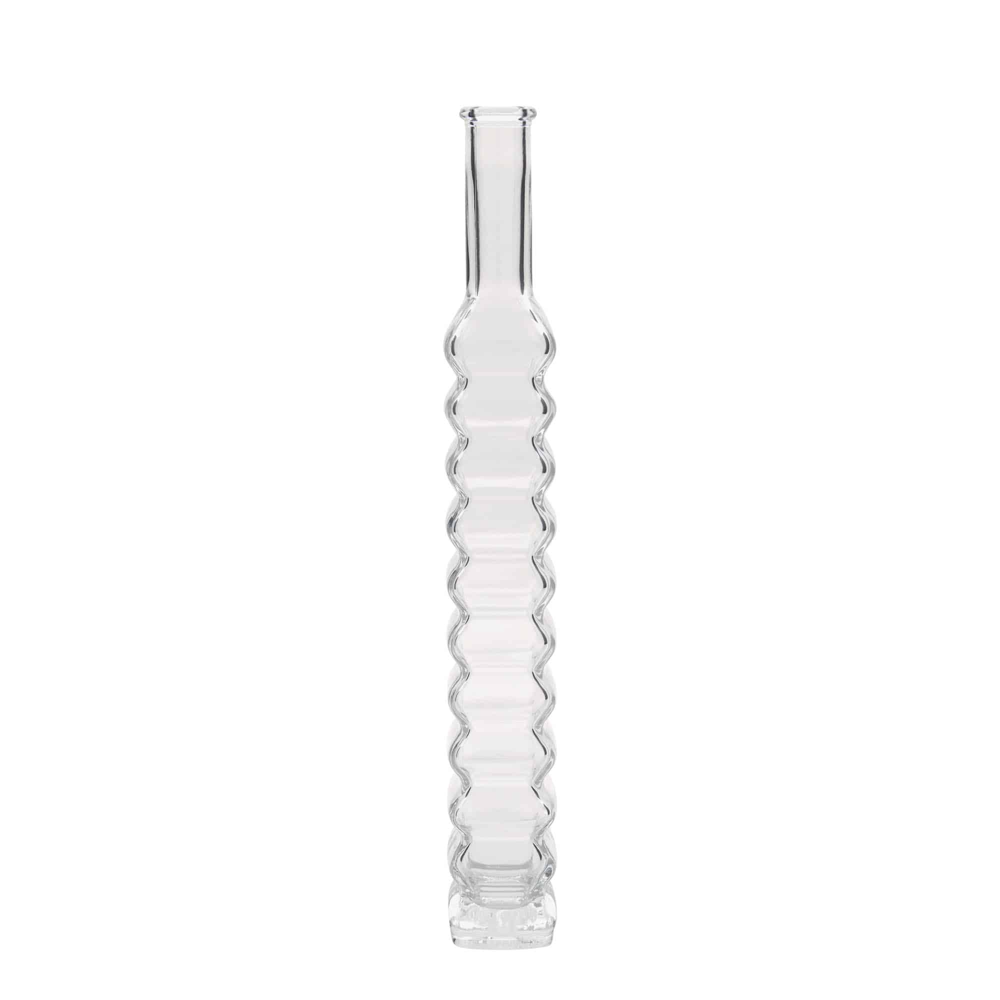 200 ml Bottiglia di vetro 'Roma', quadrata, vetro, imboccatura: fascetta 200 ml Bottiglia di vetro 'Roma', quadrata, vetro, imboccatura: fascetta
