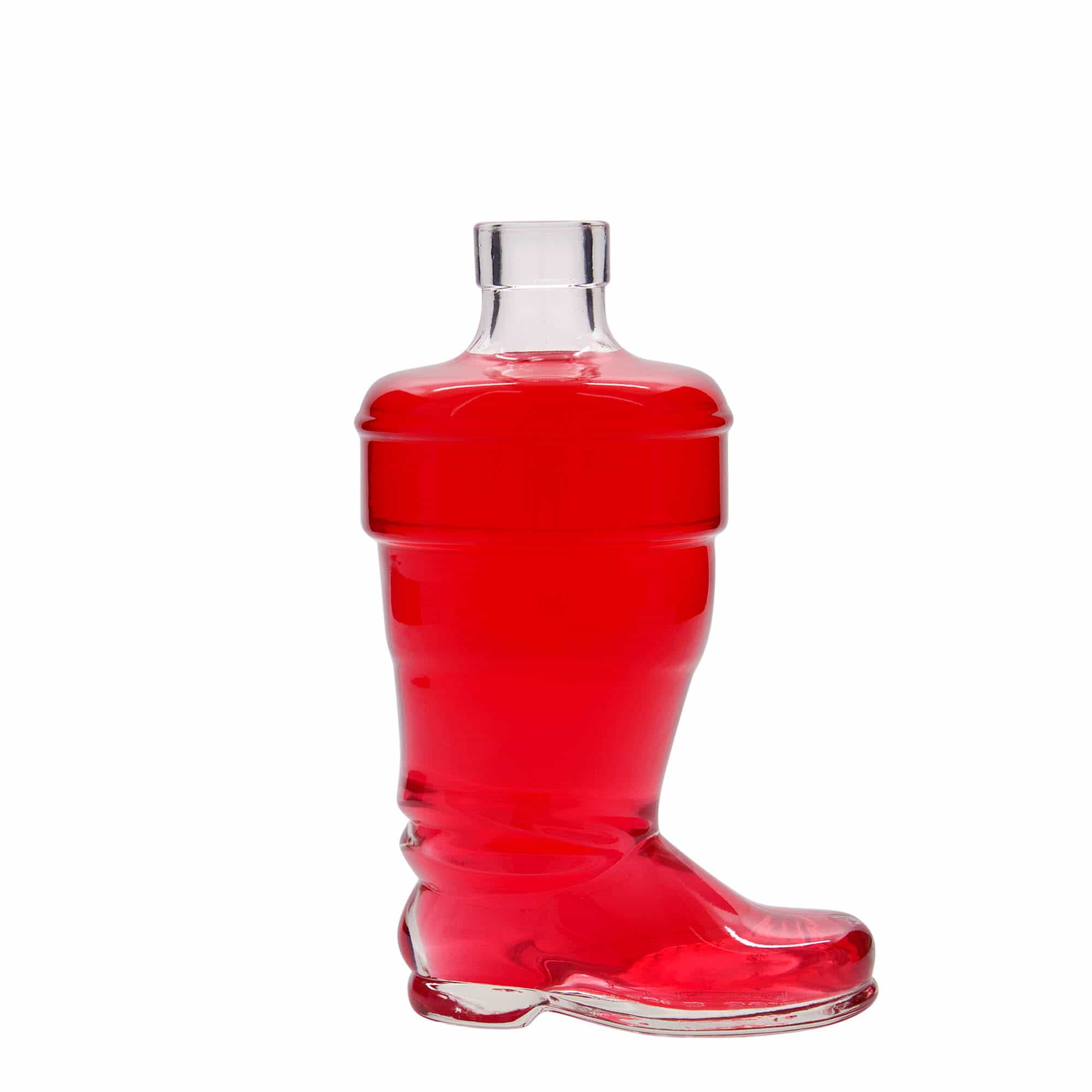 350 ml Bottiglia di vetro 'Stivale', imboccatura: fascetta