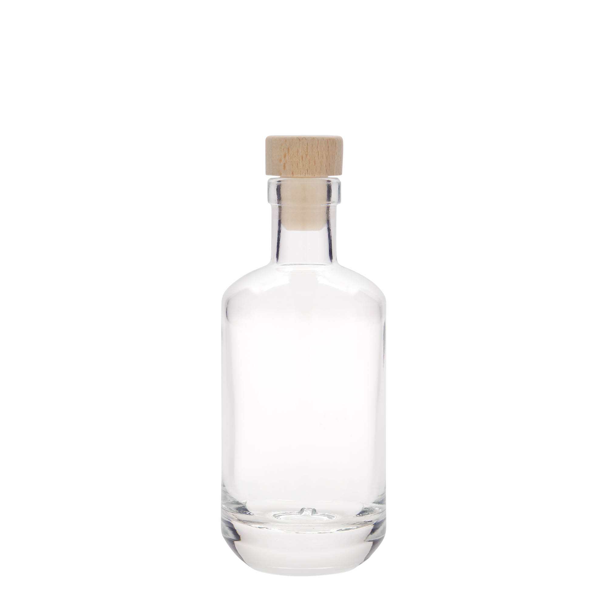 Bottiglia di vetro da 200 ml 'Vienna', bocca: tappo di sughero Bottiglia di vetro da 200 ml 'Vienna', bocca: tappo di sughero