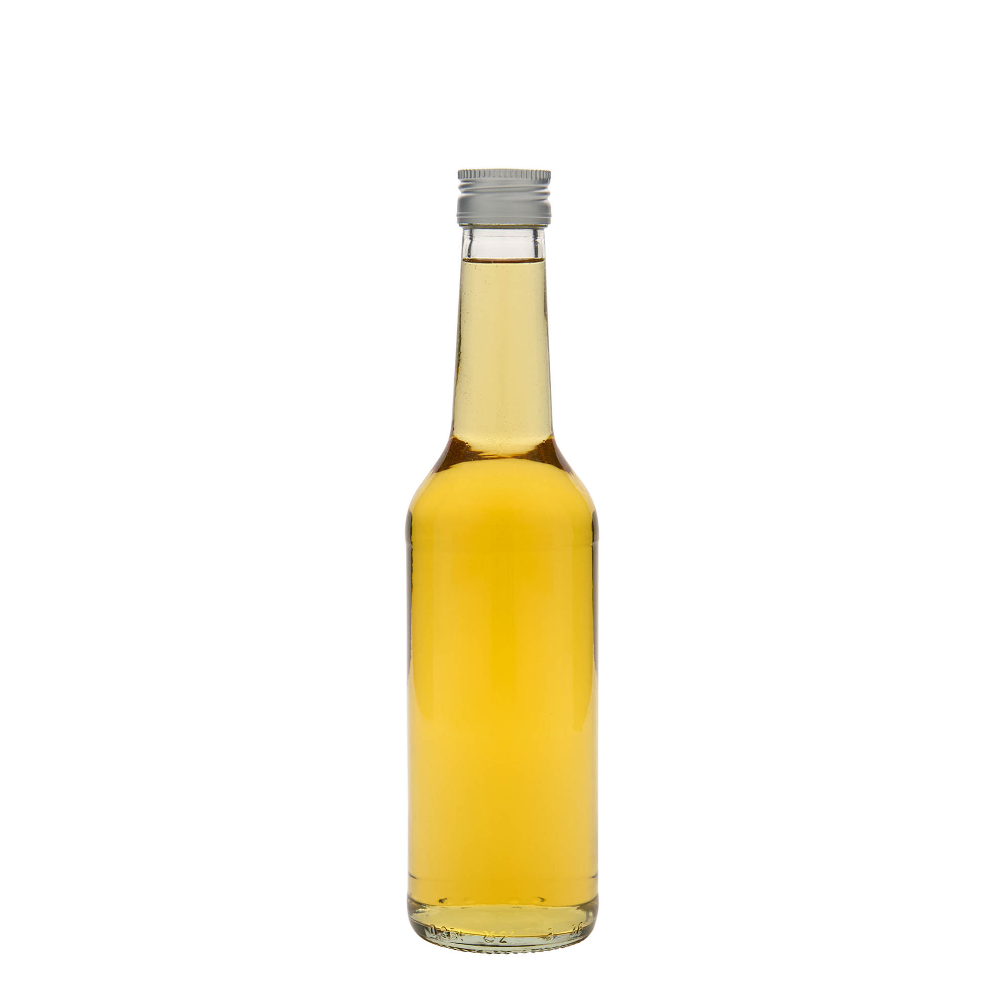 Bottiglia di vetro da 350 ml a collo dritto, bocca: PP 28 Bottiglia di vetro da 350 ml a collo dritto, bocca: PP 28