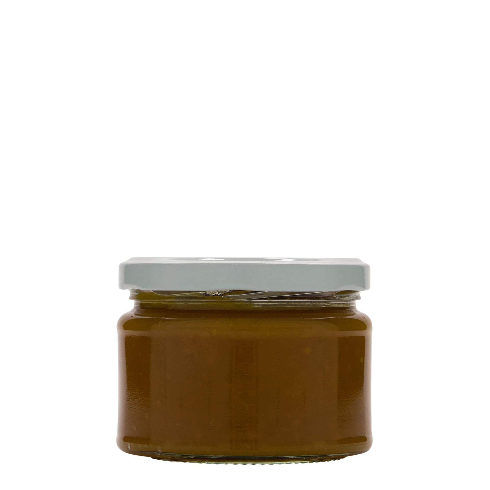 280 ml barattolo rotondo piatto, bocca: Twist-Off (TO 82)