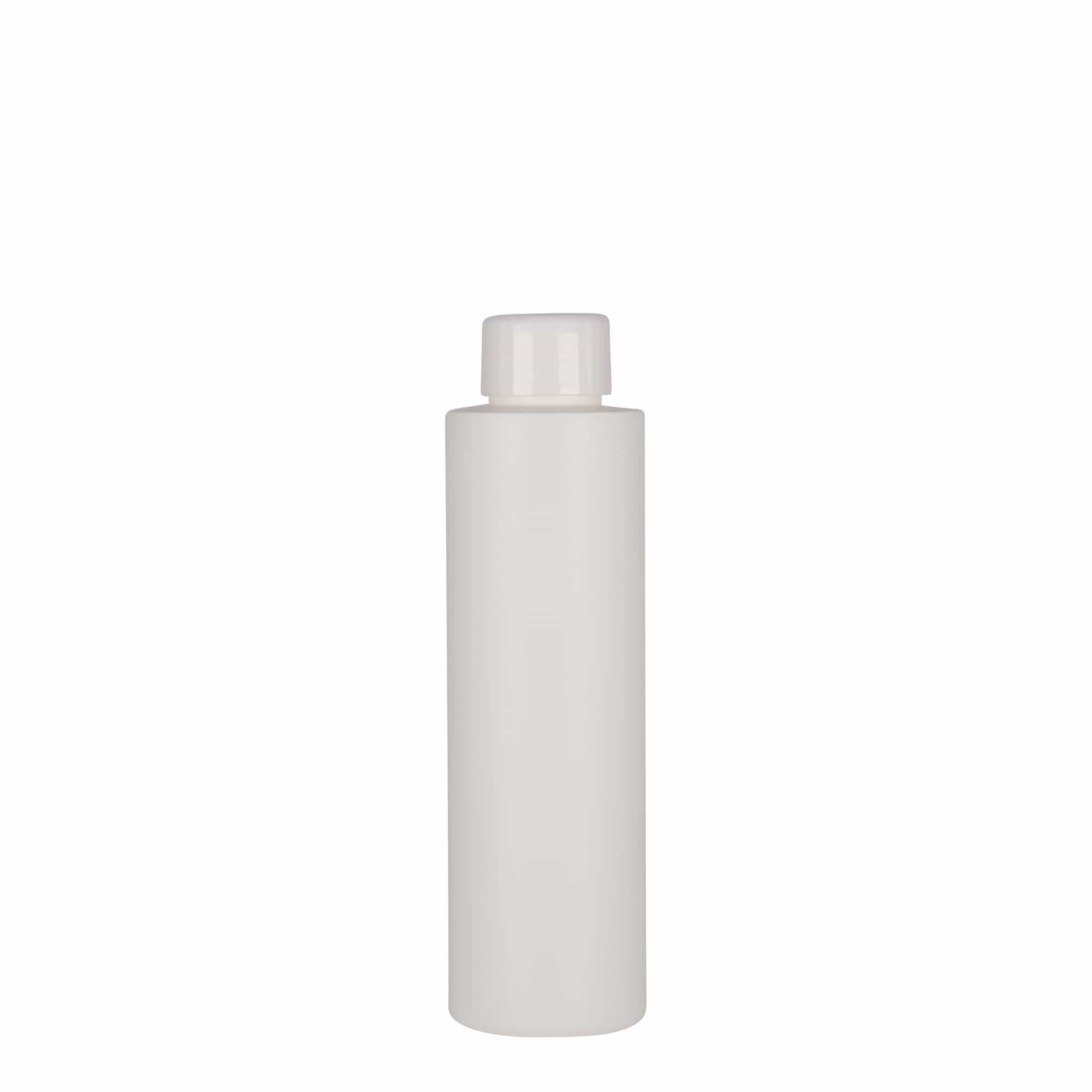Bottiglia in plastica da 150 ml 'Pipe', HDPE, bianca, bocca: 24/410