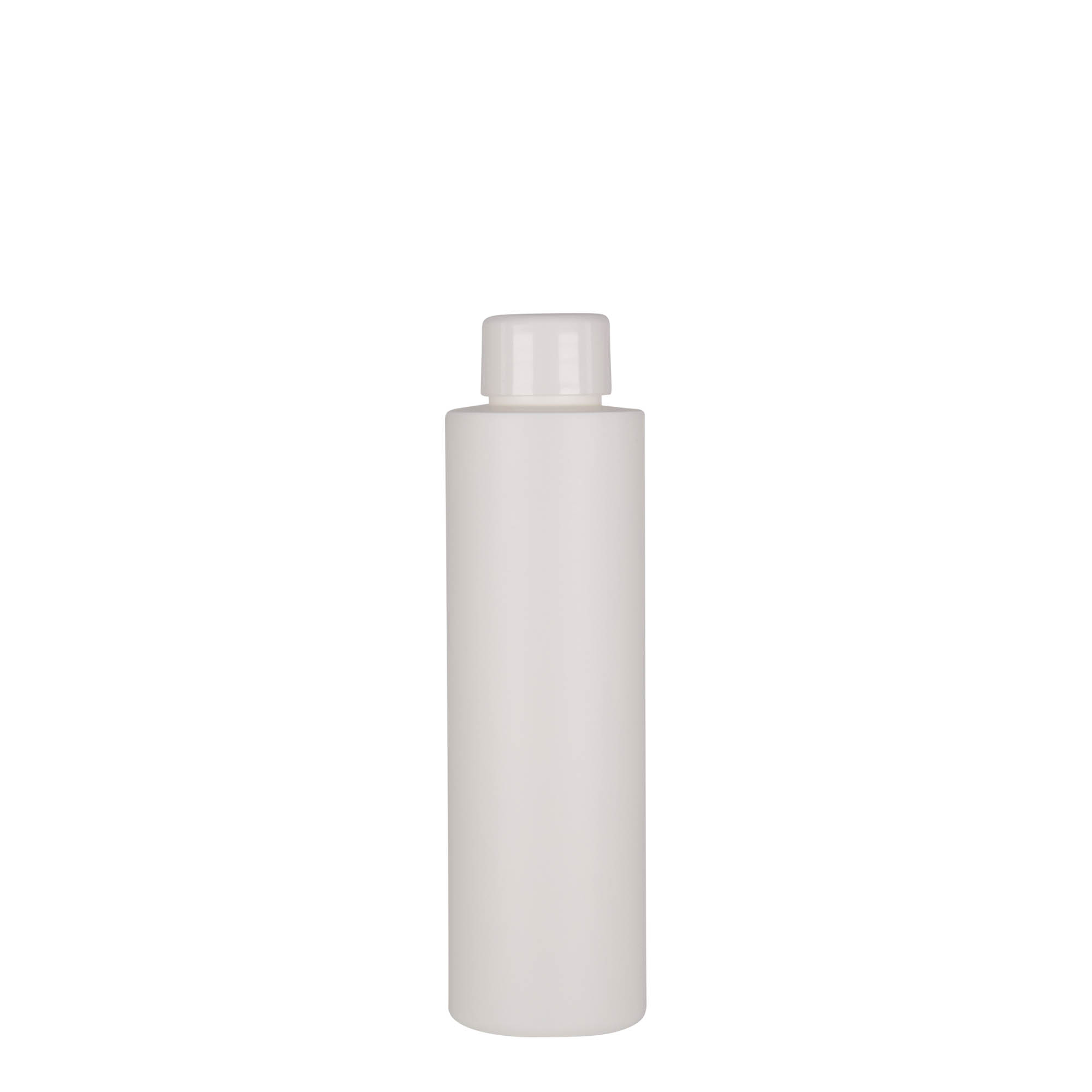 Bottiglia in plastica da 150 ml 'Pipe', HDPE, bianca, bocca: 24/410 Bottiglia in plastica da 150 ml 'Pipe', HDPE, bianca, bocca: 24/410