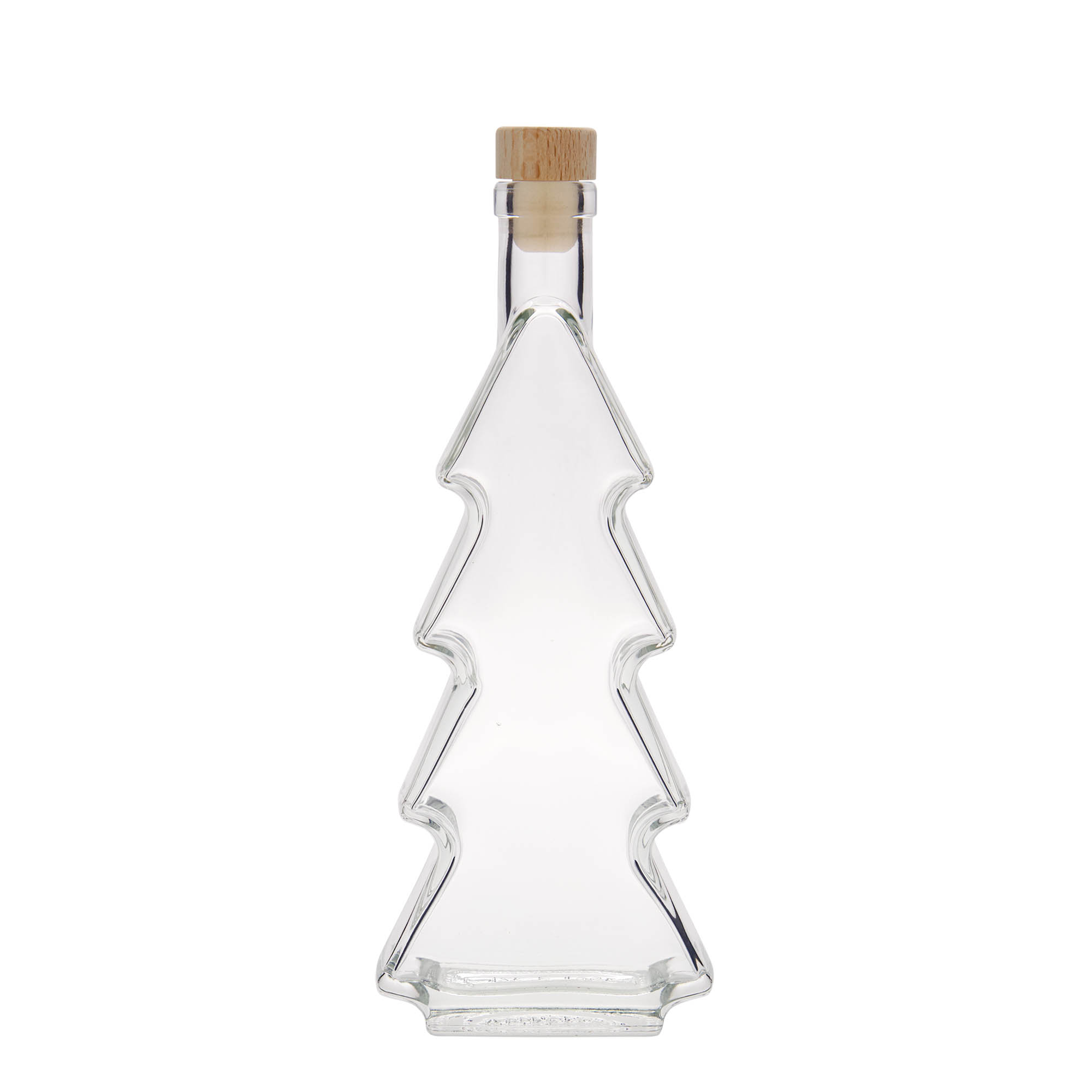 Bottiglia di vetro da 350 ml 'Albero di Natale', bocca: sughero Bottiglia di vetro da 350 ml 'Albero di Natale', bocca: sughero