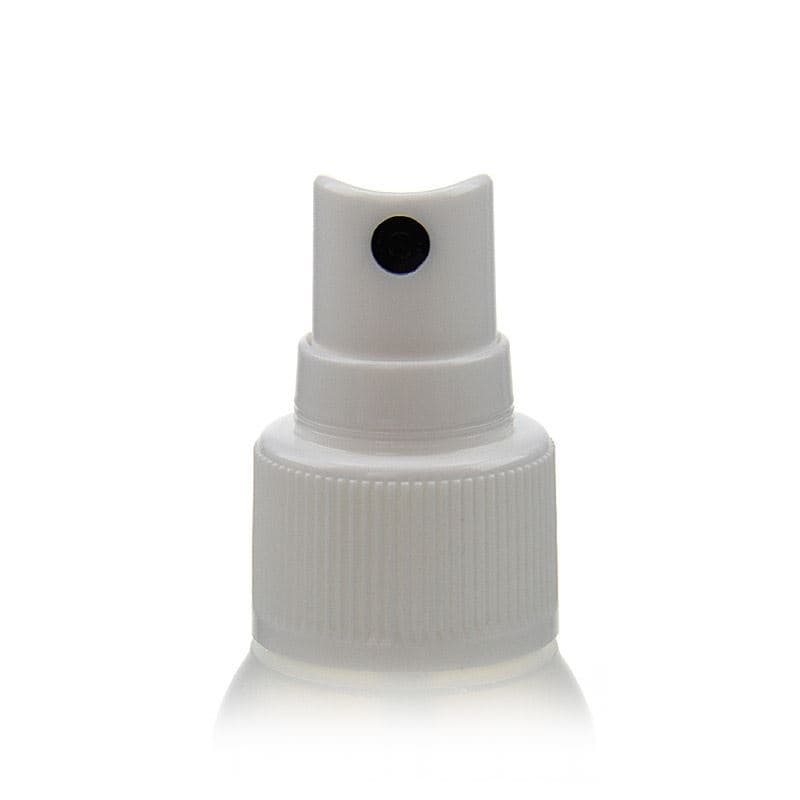 Tappo a vite con nebulizzatore spray, plastica PP, bianco, per imboccatura: GPI 20/410