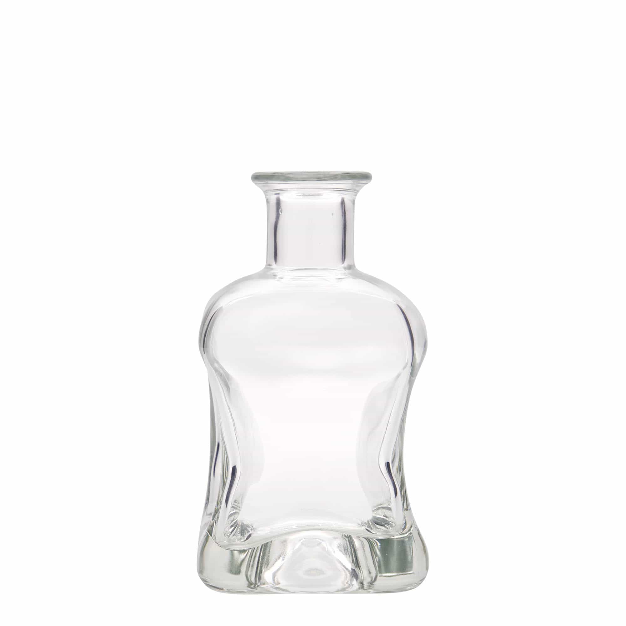 Bottiglia di vetro da 350 ml 'Dublin', quadrata, bocca: sughero Bottiglia di vetro da 350 ml 'Dublin', quadrata, bocca: sughero
