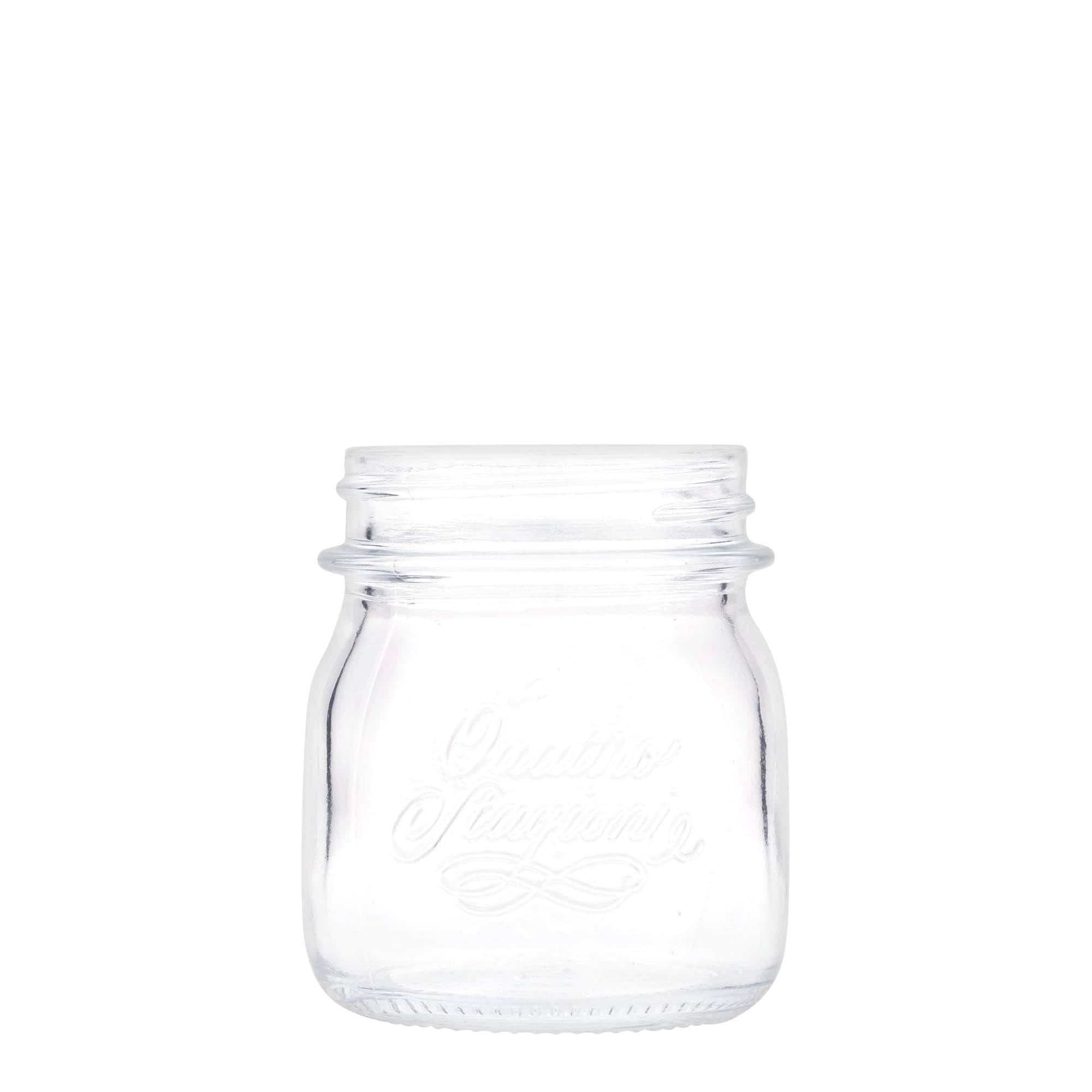 Vetro da 250 ml 'Quattro Stagioni', bocca: chiusura a vite Vetro da 250 ml 'Quattro Stagioni', bocca: chiusura a vite