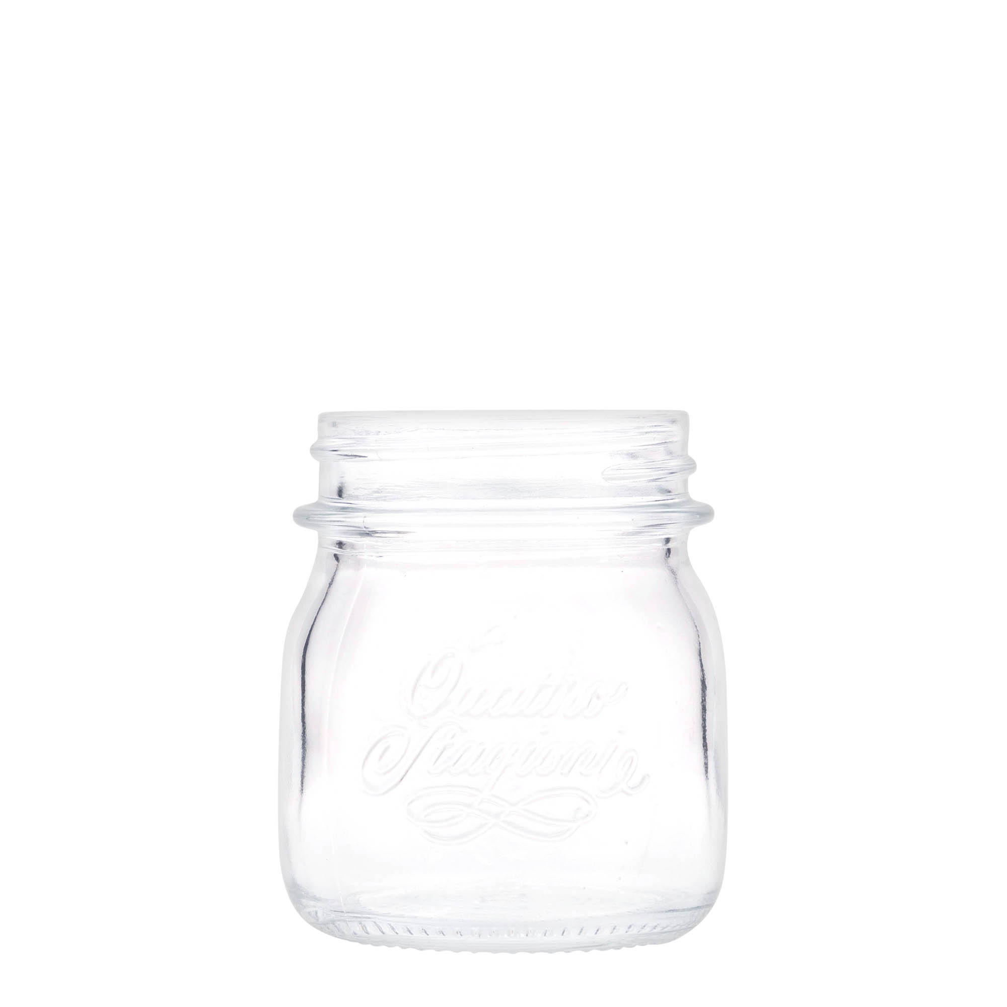 Vetro da 250 ml 'Quattro Stagioni', bocca: chiusura a vite Vetro da 250 ml 'Quattro Stagioni', bocca: chiusura a vite