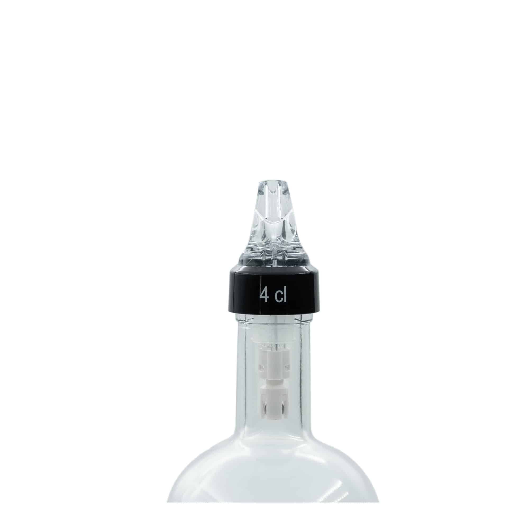 Dosatore 'Auto Pour' 4 cl, plastica PE, trasparente