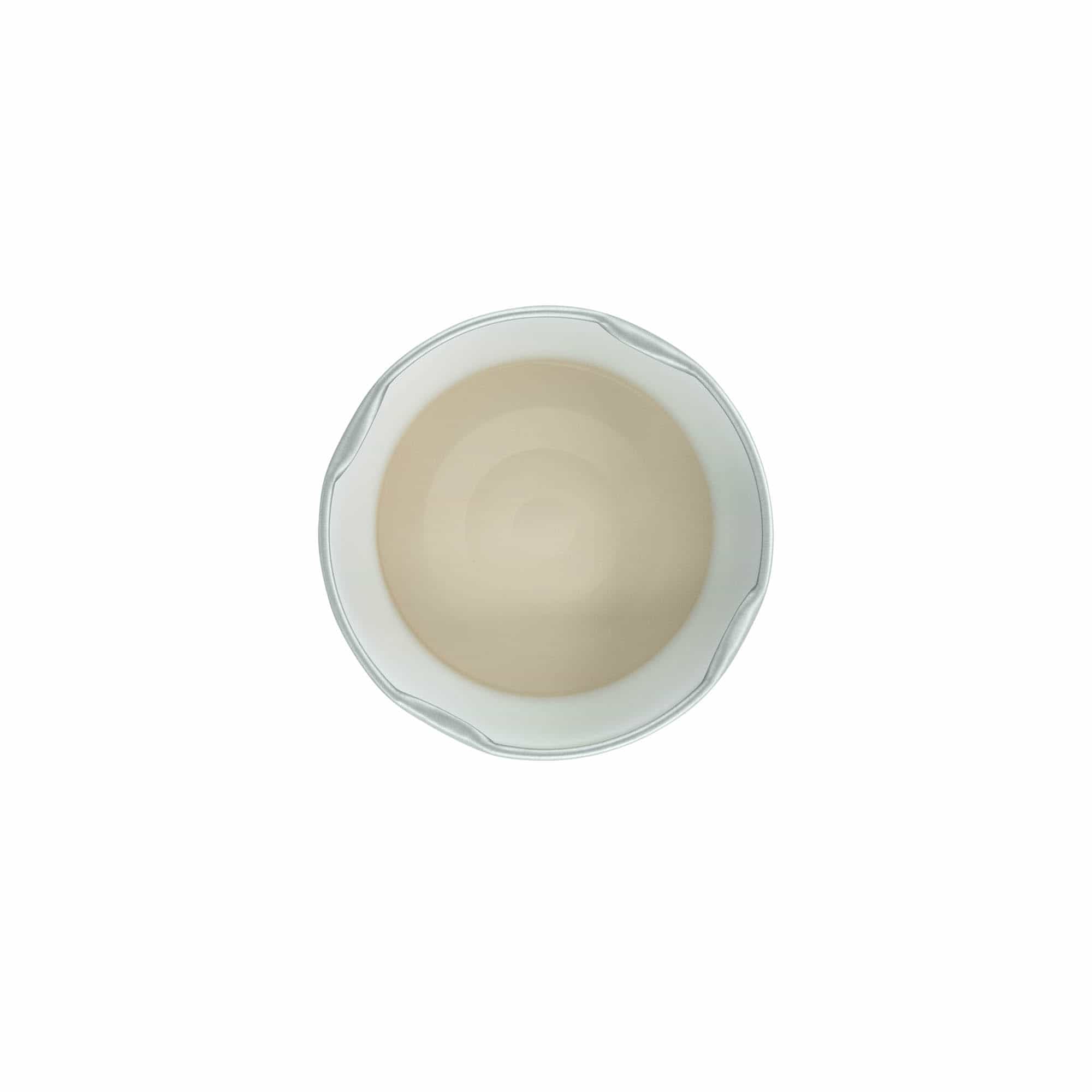 Chiusura a vite profonda, lamiera bianca, argento, per bocca: Deep-TO 63 Chiusura a vite profonda, lamiera bianca, argento, per bocca: Deep-TO 63