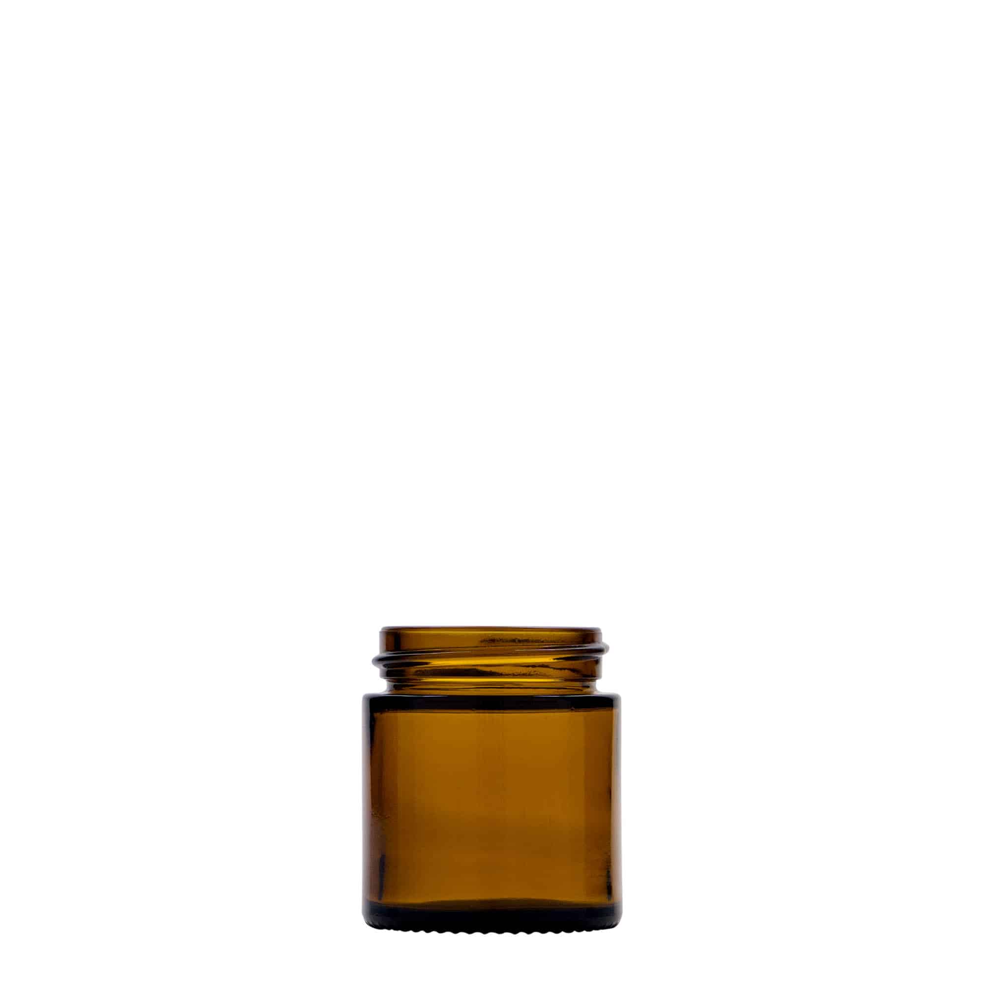 30 ml barattolo 'Brown Line', vetro, marrone, apertura: chiusura a vite