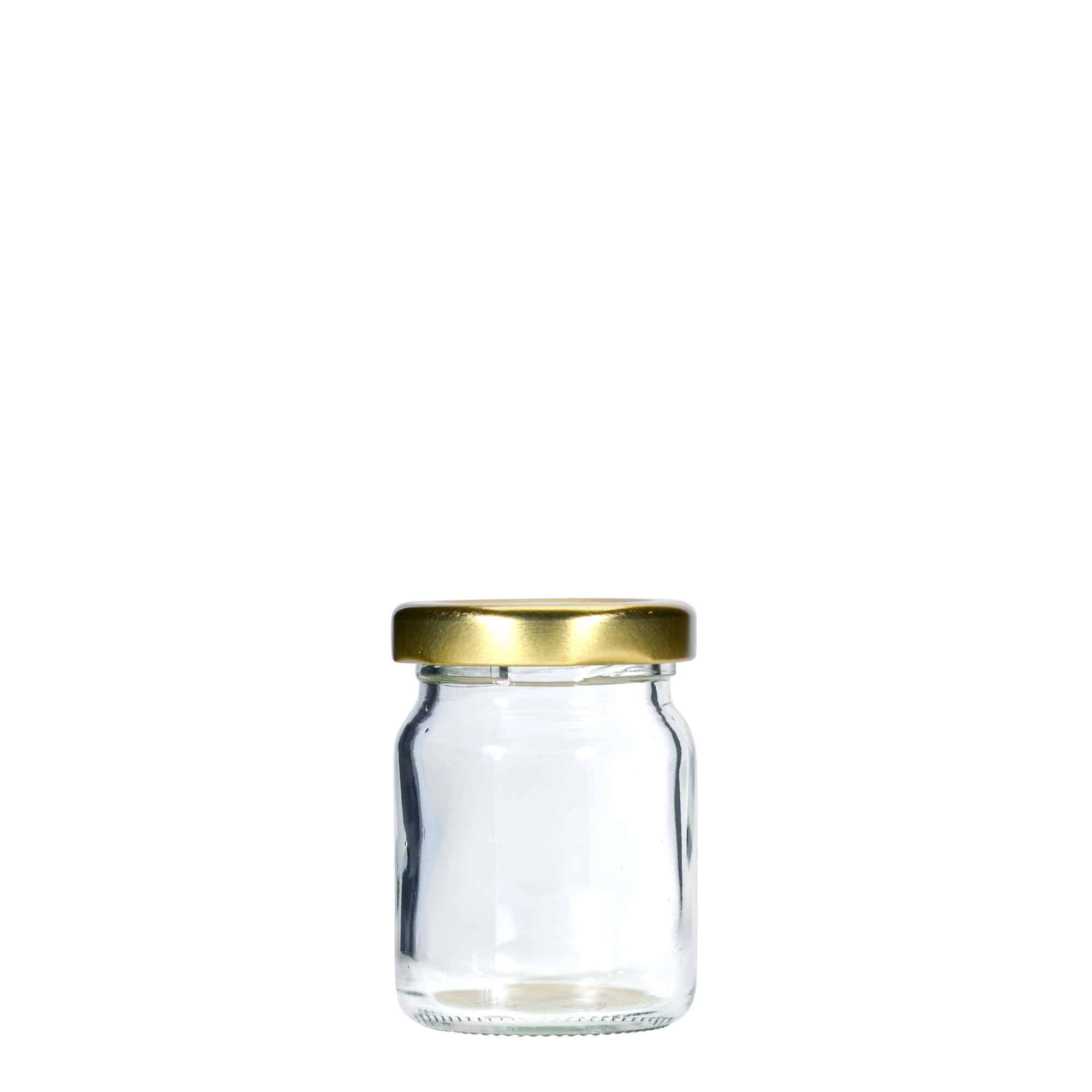 60 ml Vasetto cilindrico, vetro, imboccatura: Twist-Off (TO 43)