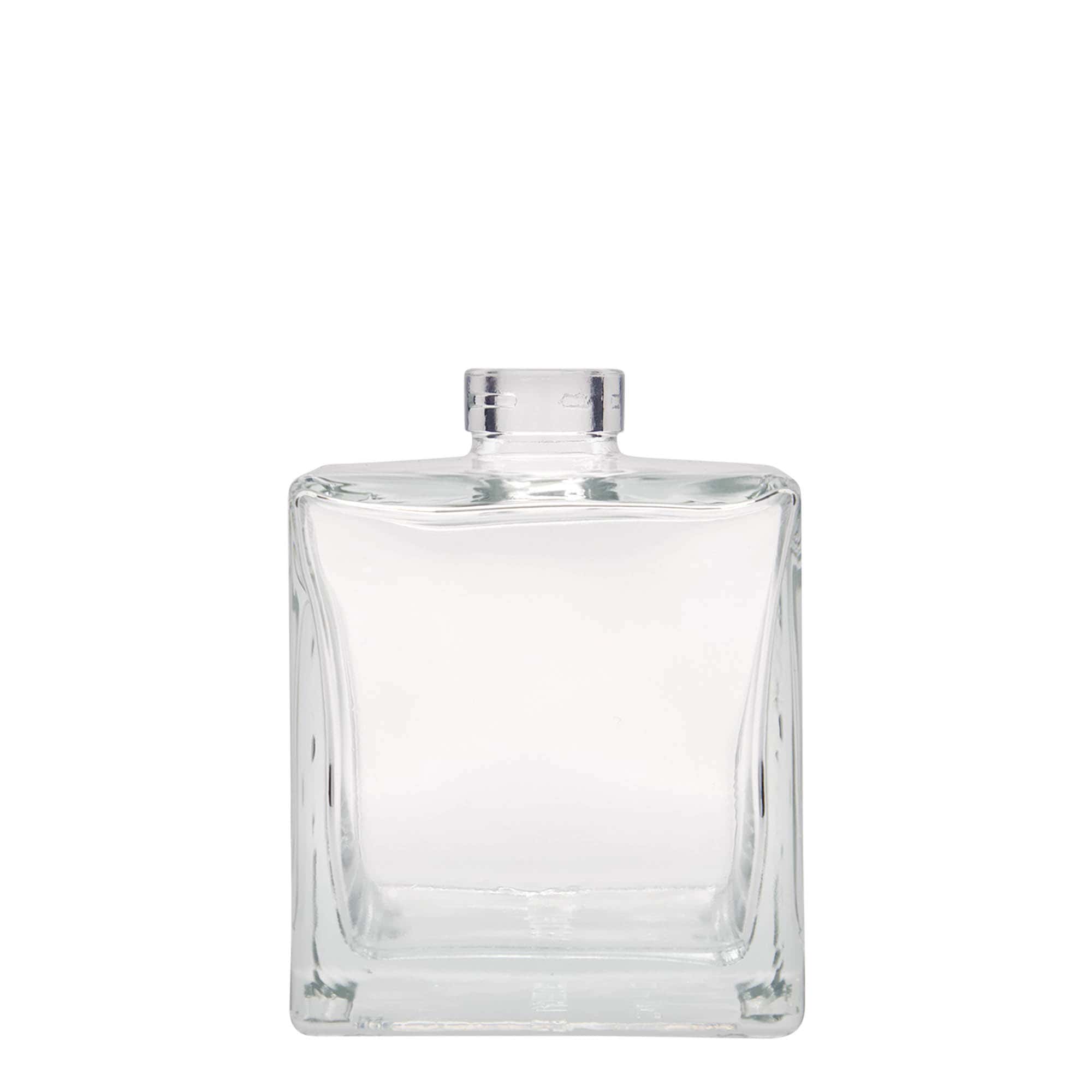 500 ml Bottiglia di vetro 'Cube', quadrata, imboccatura: fascetta 500 ml Bottiglia di vetro 'Cube', quadrata, imboccatura: fascetta