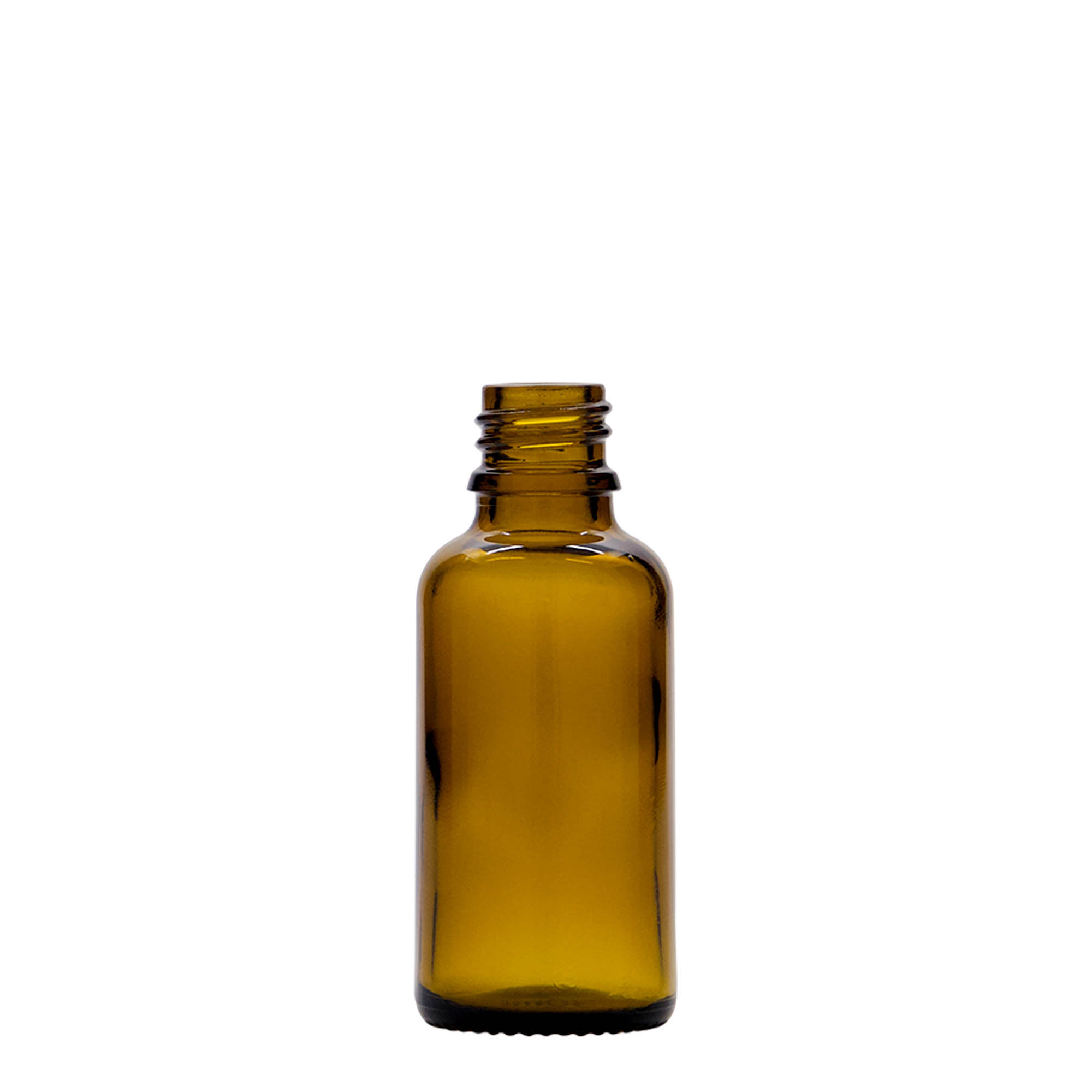 30 ml flacone con contagocce medicina, vetro, marrone, bocca: DIN 18