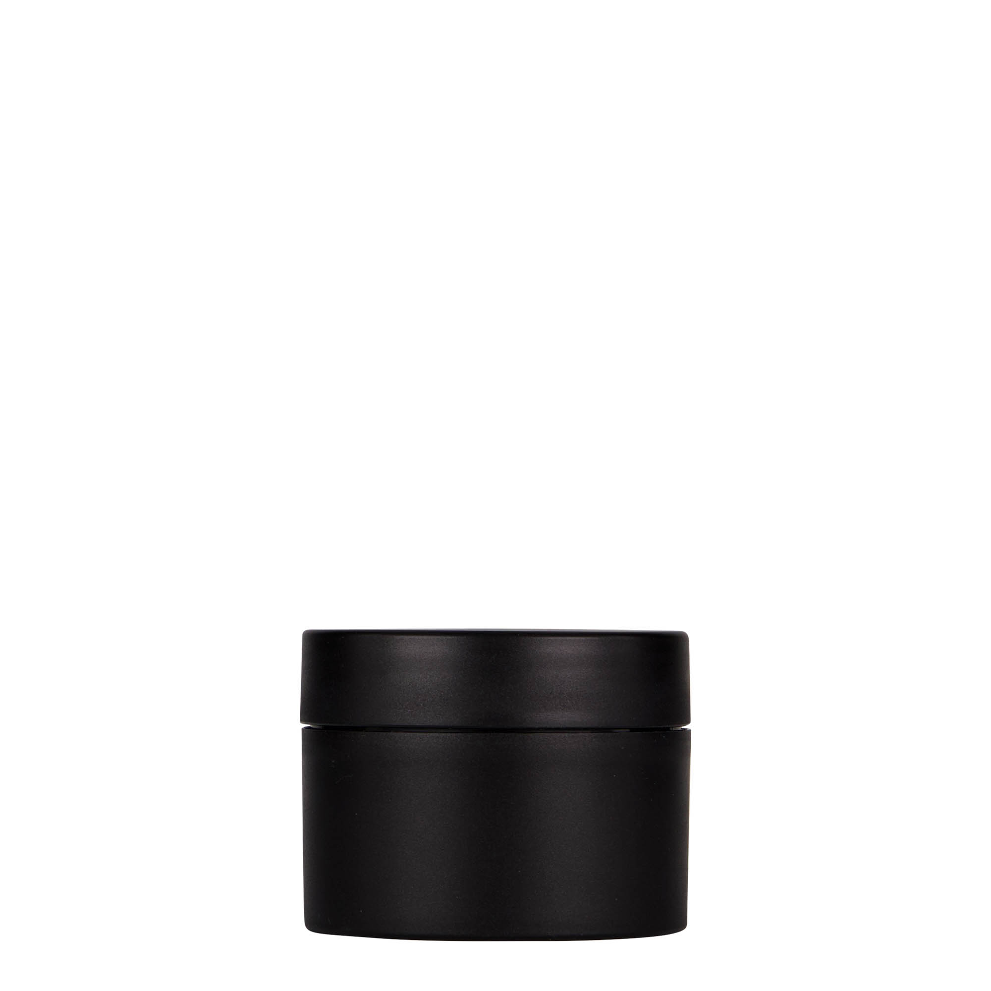 50 ml barattolo di plastica 'Antonella', PP, nero, apertura: chiusura a vite 50 ml barattolo di plastica 'Antonella', PP, nero, apertura: chiusura a vite