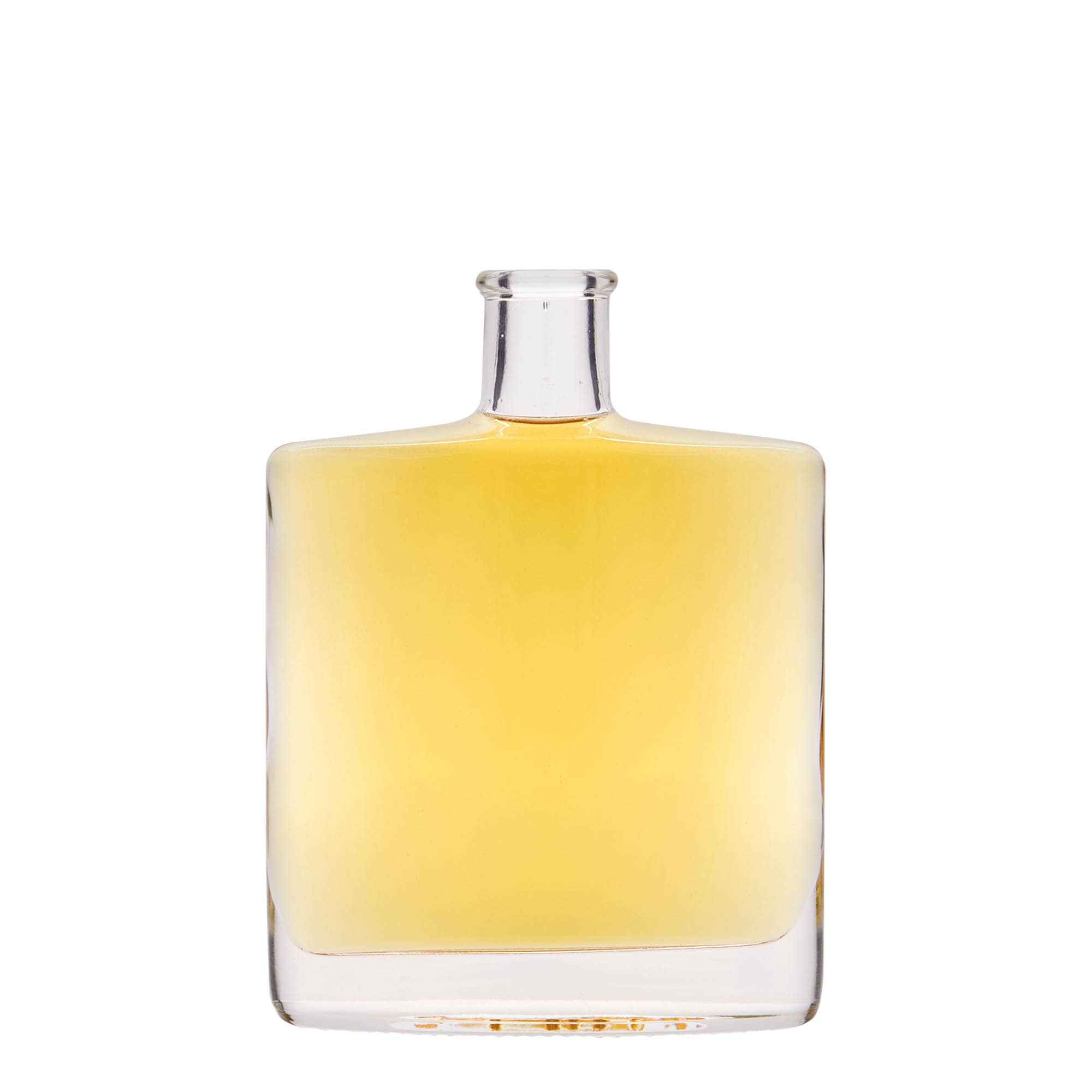 Bottiglia di vetro da 350 ml 'Zorbas', ovale, bocca: sughero Bottiglia di vetro da 350 ml 'Zorbas', ovale, bocca: sughero