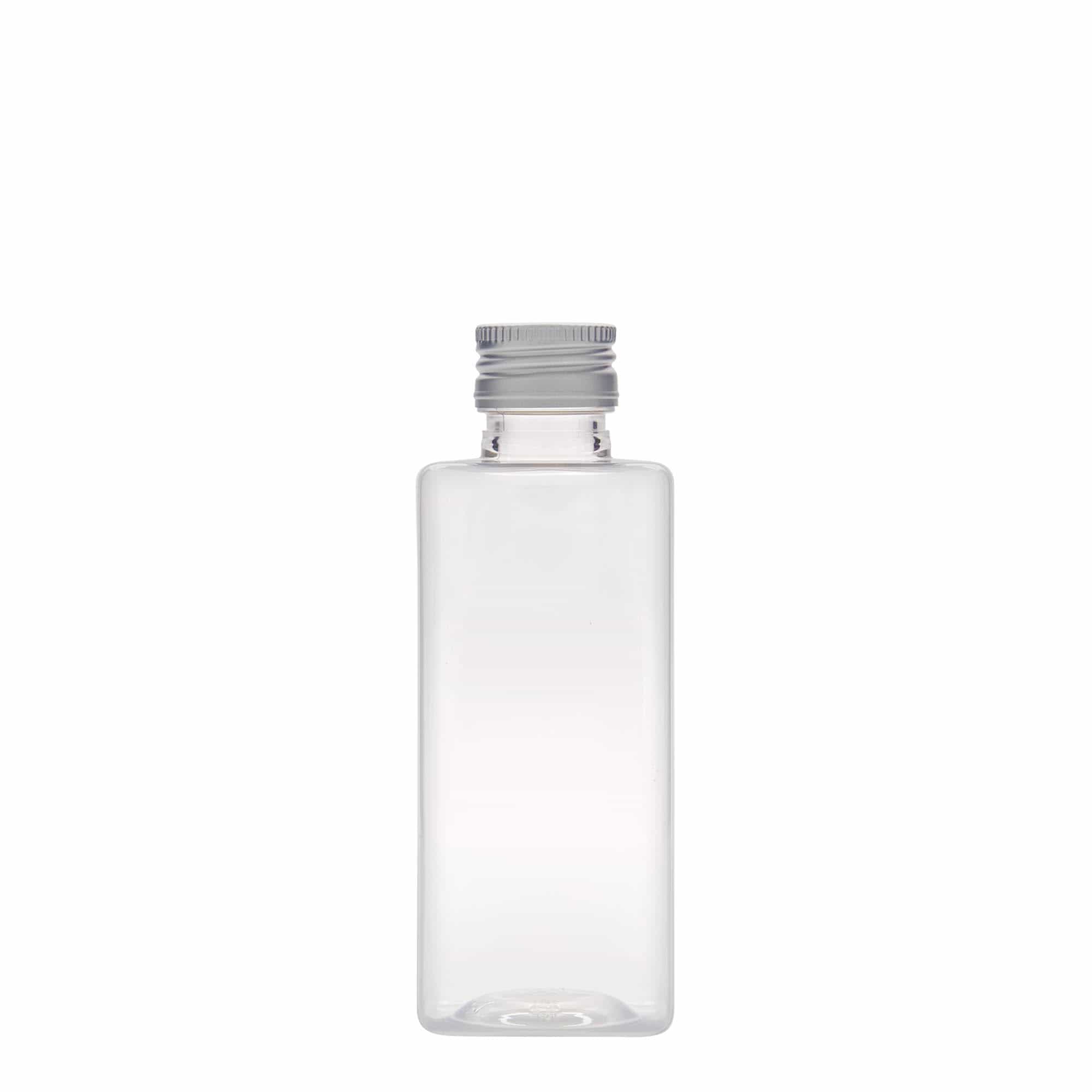 250 ml Bottiglia PET 'Karl', quadrato, plastica, imboccatura: PP 28