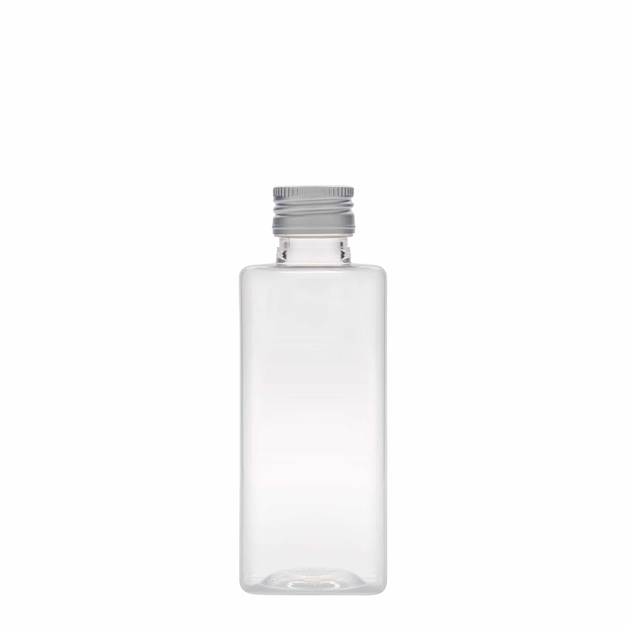 Bottiglia PET da 250 ml 'Karl', quadrata, plastica, bocca: PP 28