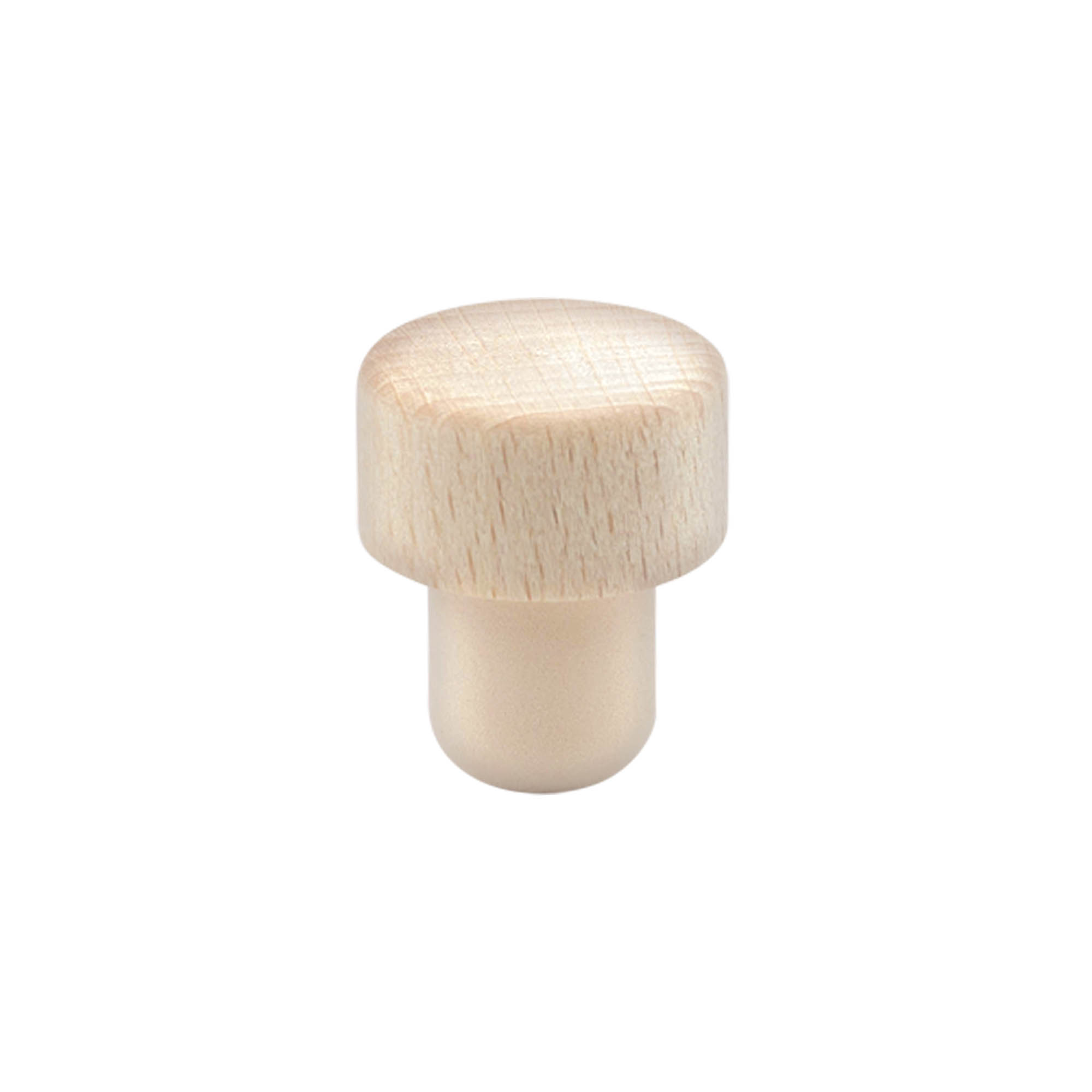 Tappo con impugnatura in sughero 18 mm, legno/plastica, per bocca: sughero