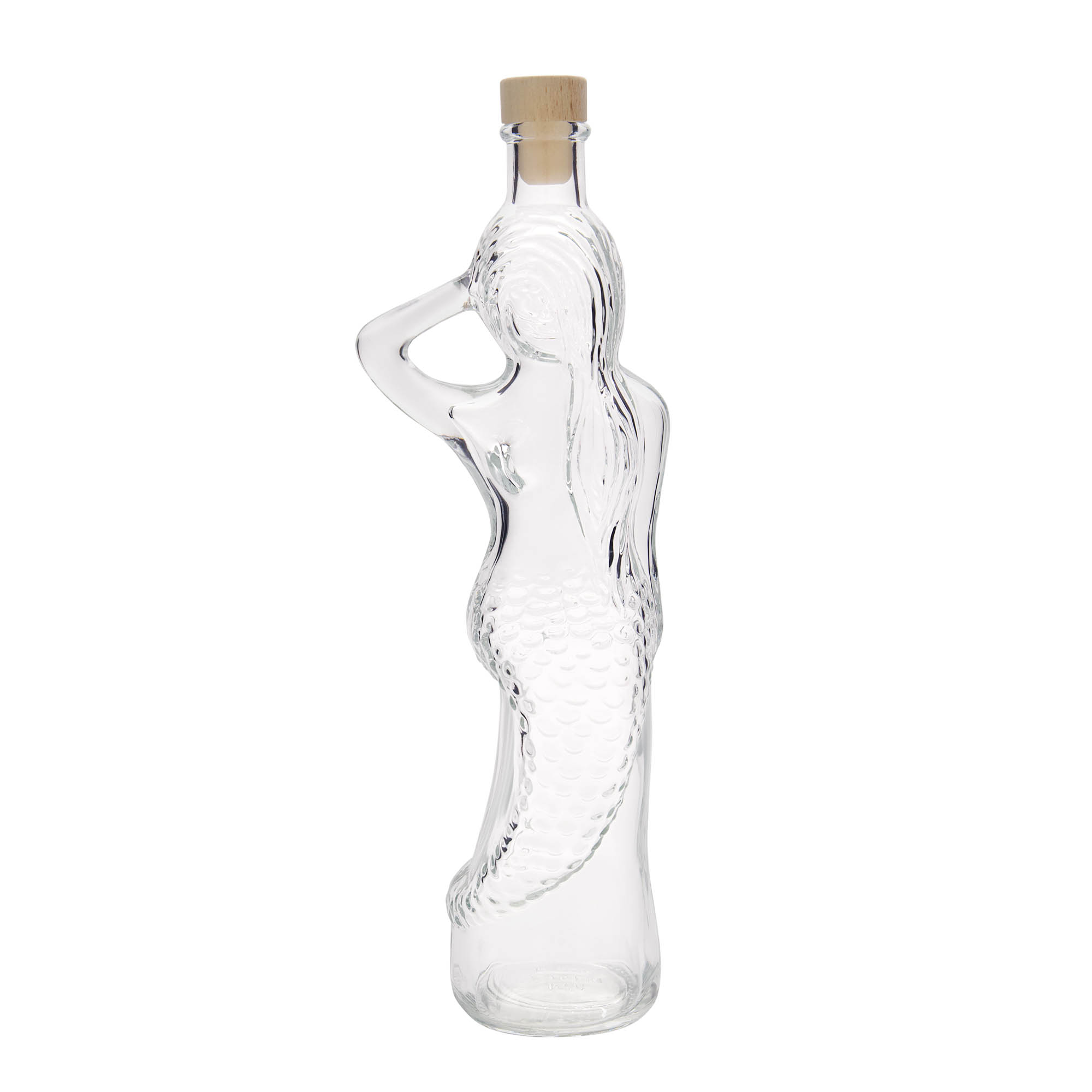 Bottiglia di vetro da 500 ml 'Sirena', bocca: sughero Bottiglia di vetro da 500 ml 'Sirena', bocca: sughero