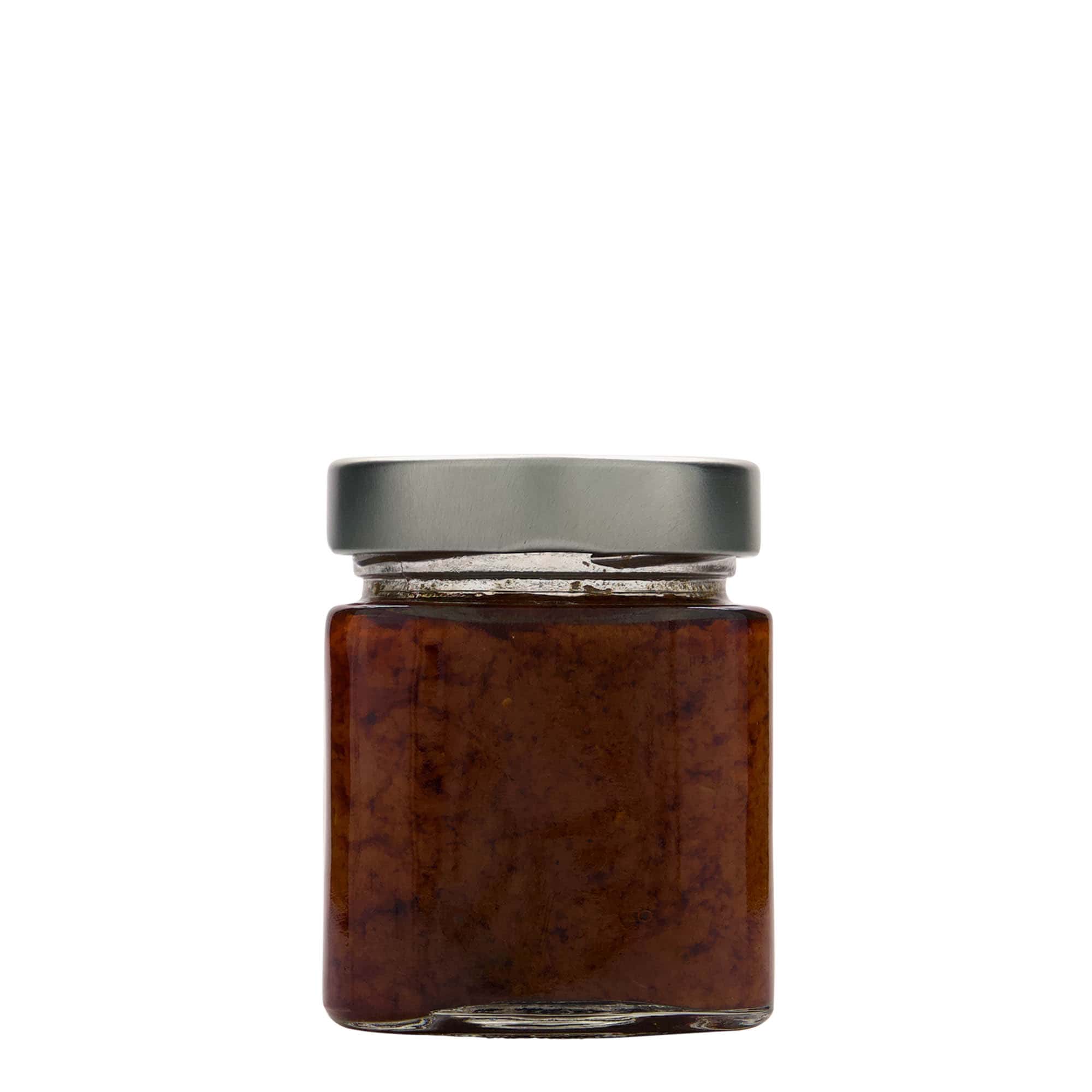 212 ml barattolo quadrato 'Ikarus', bocca: Deep-Twist-Off (DTO 63)