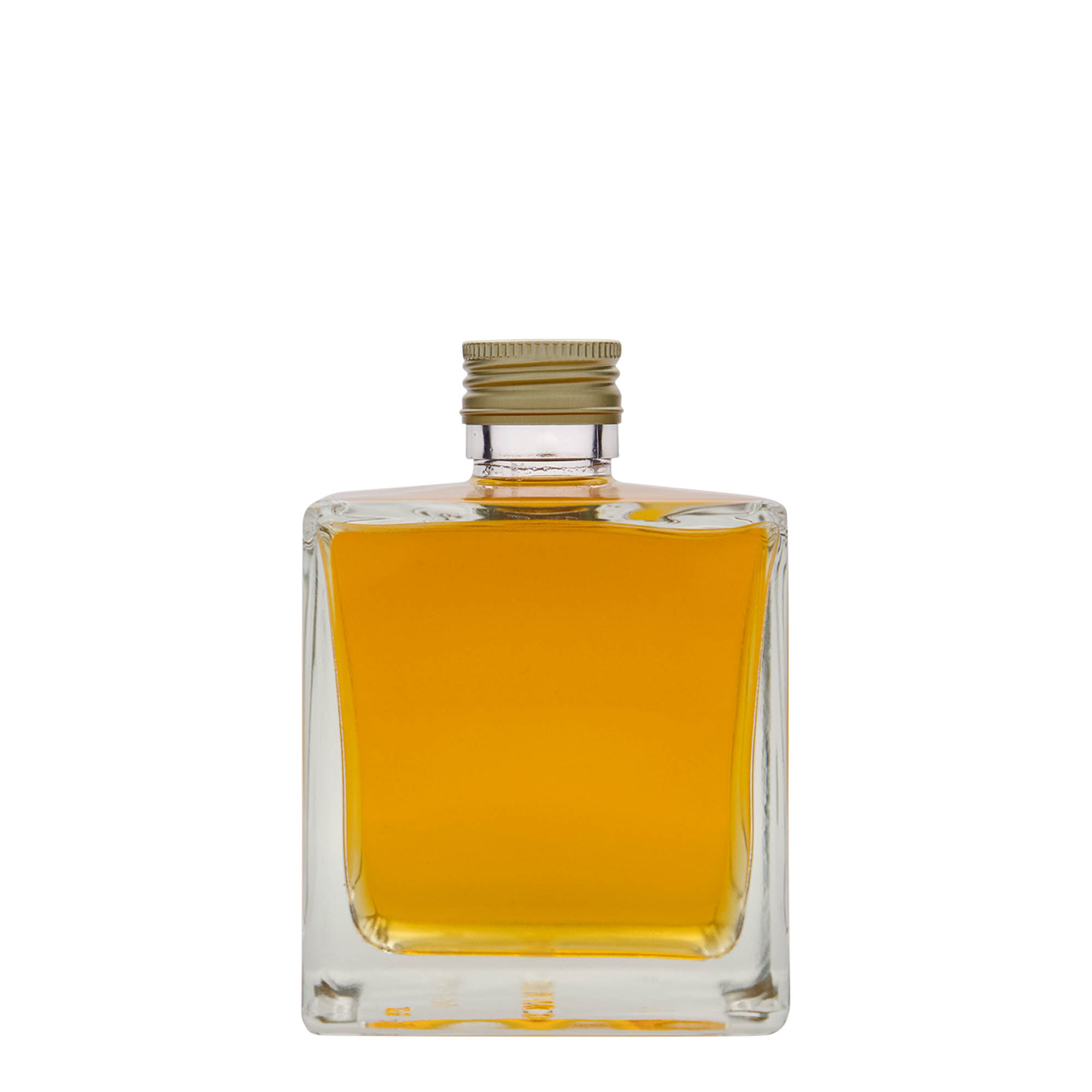 Bottiglia di vetro da 500 ml 'Cube', quadrata, bocca: PP 31,5 Bottiglia di vetro da 500 ml 'Cube', quadrata, bocca: PP 31,5