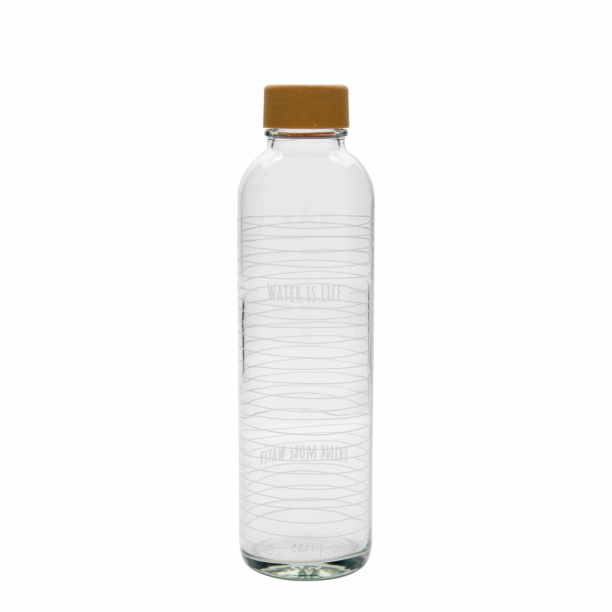 700 ml Borraccia 'CARRY Bottle', motivo: Water is Life, vetro, imboccatura: a vite