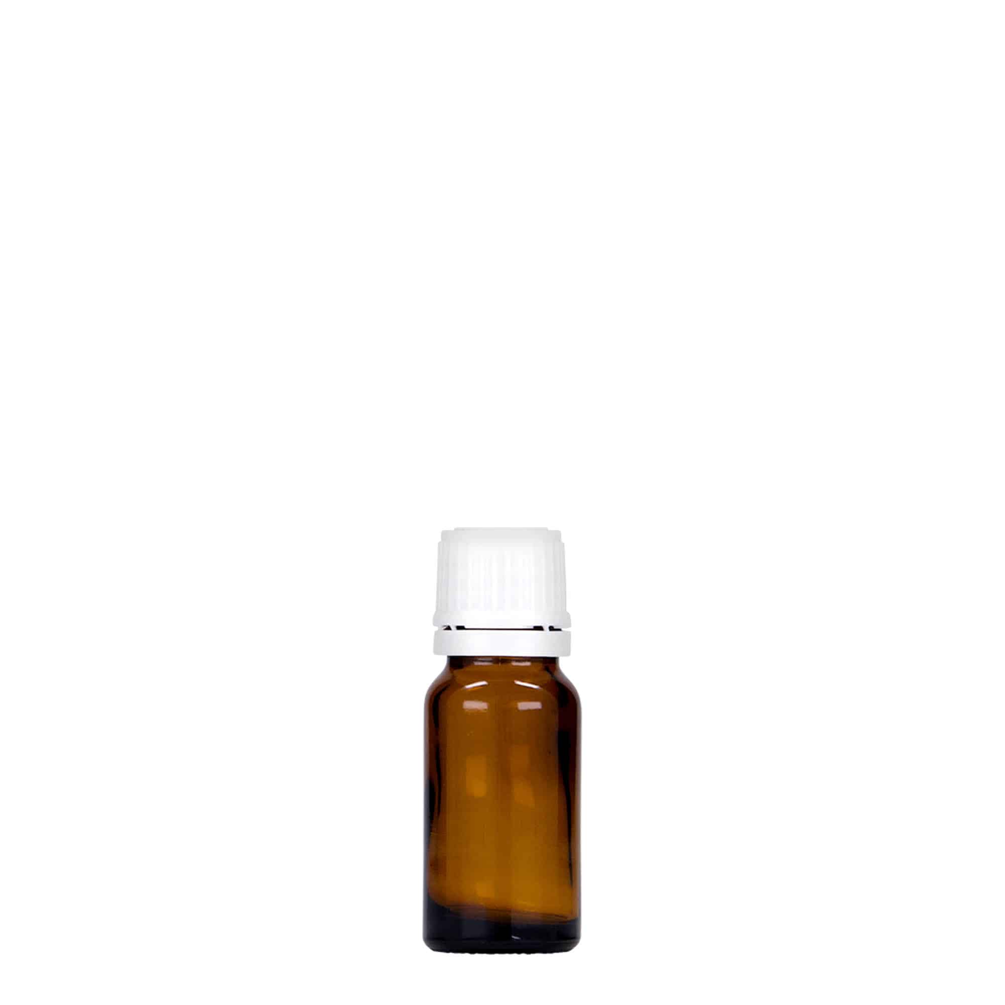 10 ml flacone medico, vetro, marrone, bocca: DIN 18