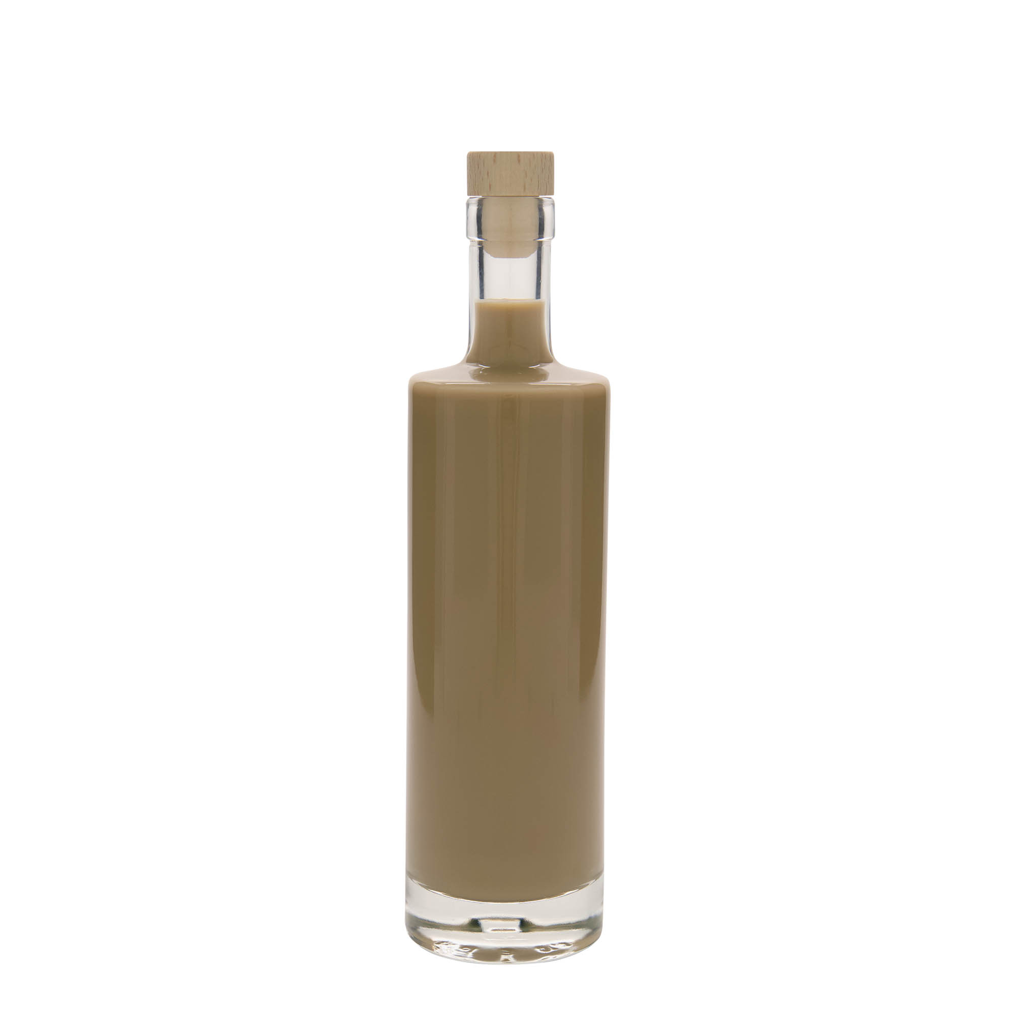 Bottiglia di vetro da 500 ml 'Titano', bocca: tappo di sughero Bottiglia di vetro da 500 ml 'Titano', bocca: tappo di sughero